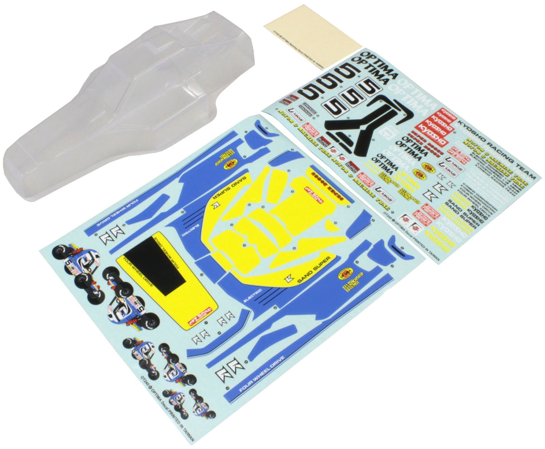 新品 オプティマ ボディ クリア 塗装済 新品デカール付！ BDTC-190HYP