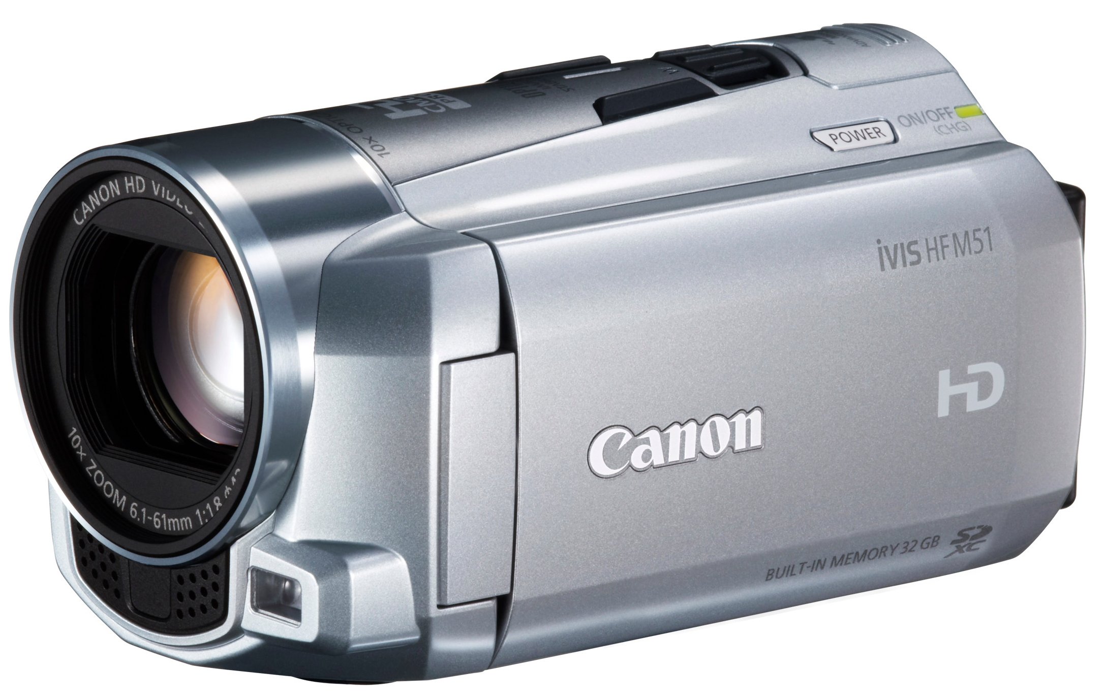 Amazon | Canon デジタルビデオカメラ iVIS HF M51 シルバー 光学10倍
