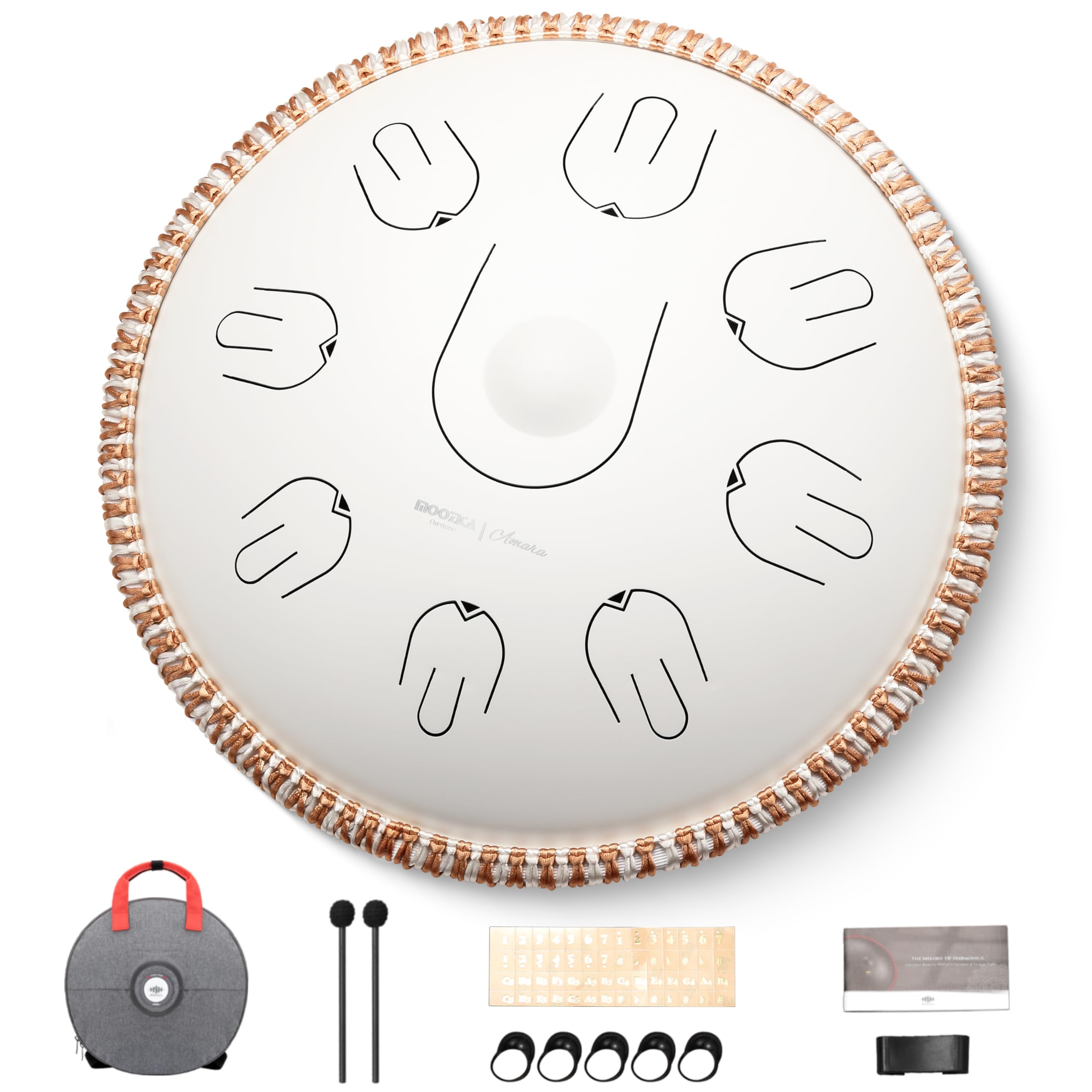 Amazon | MOOZICA スリットドラム タングドラム 14インチ 17音符 ハ