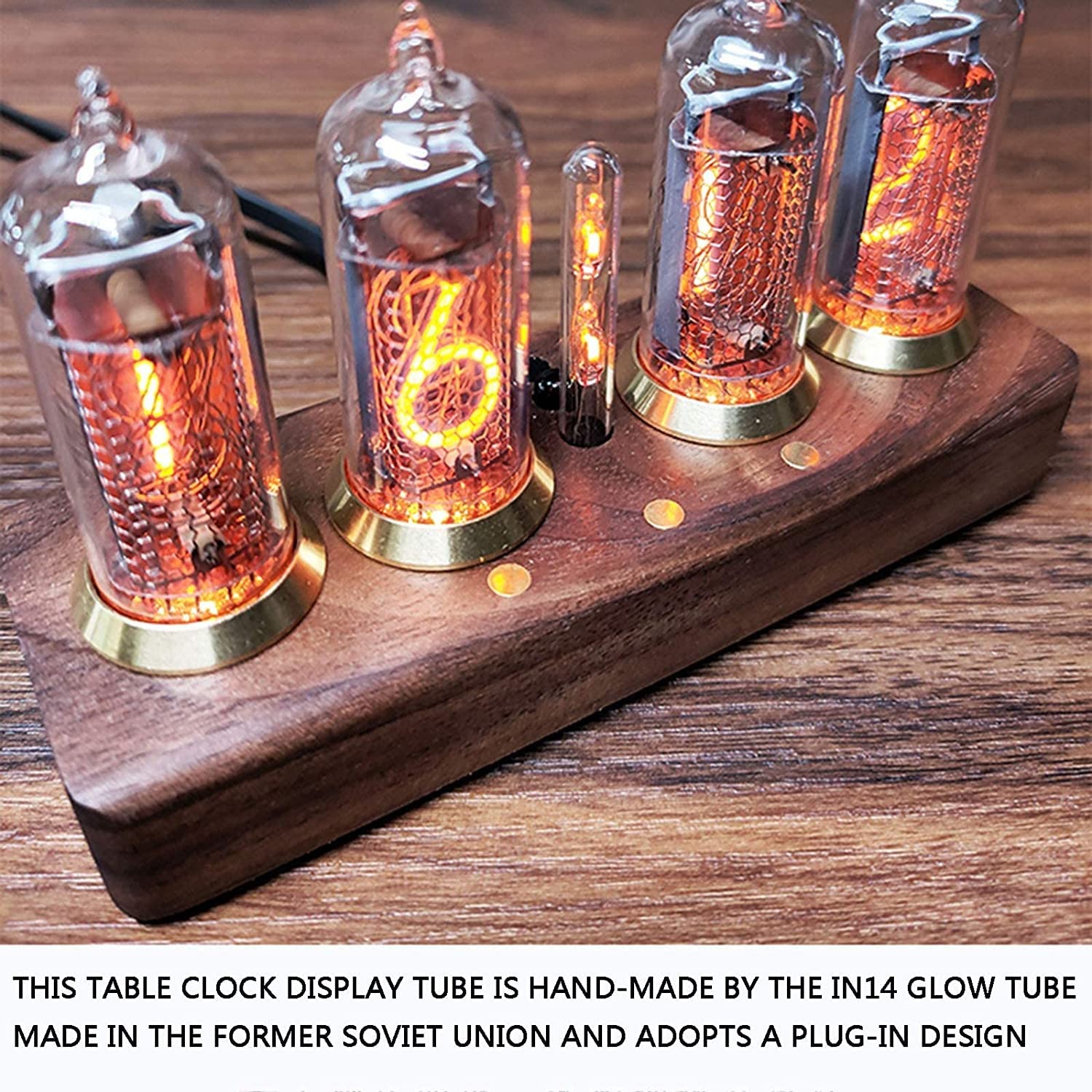 Amazon.co.jp: ニキシー管デジタル時計、IN-14ニキシー管、DIY