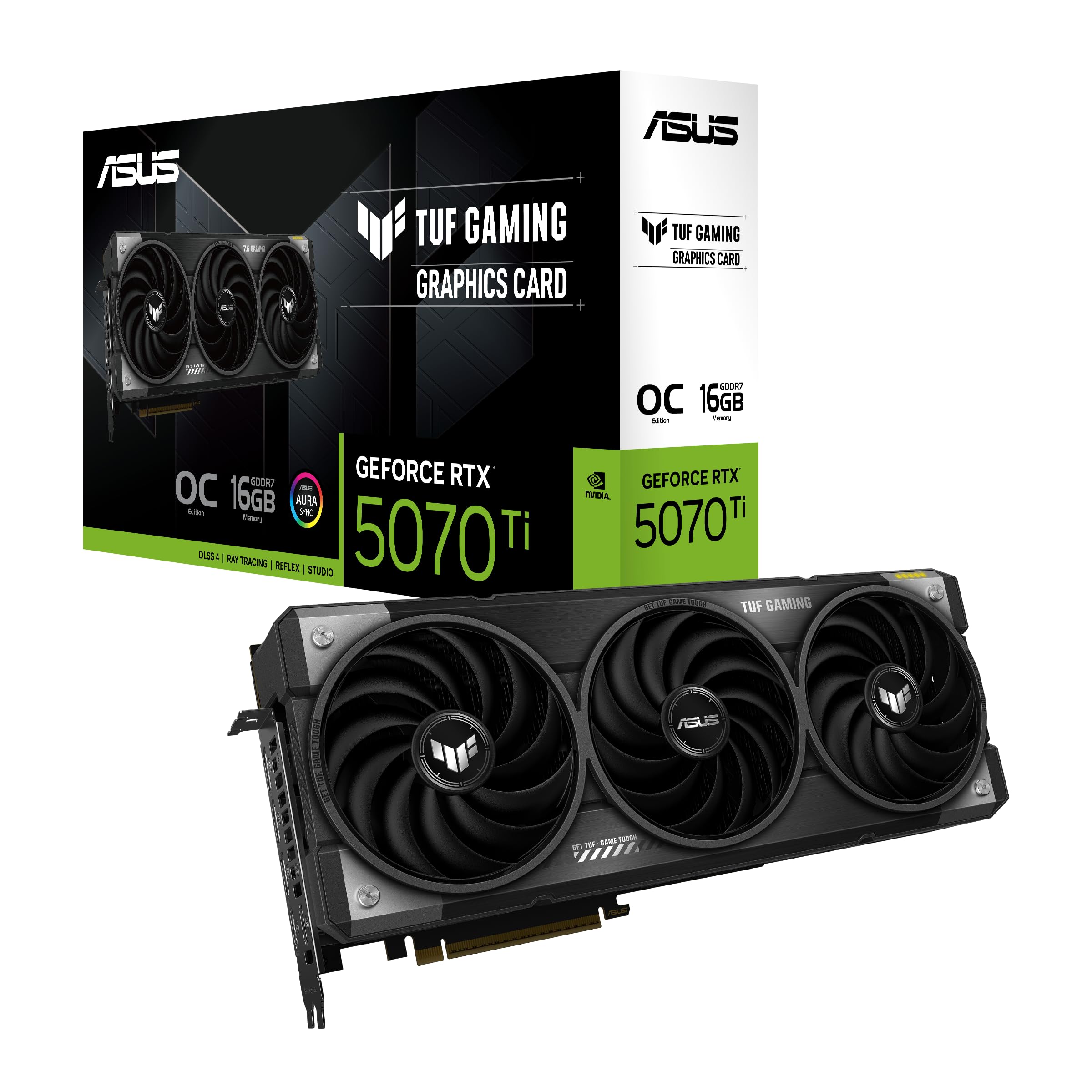 Amazon.com: Asus TUF Gaming RTX5070 Ti OC, PCIe5, 16GB DDR7, 2