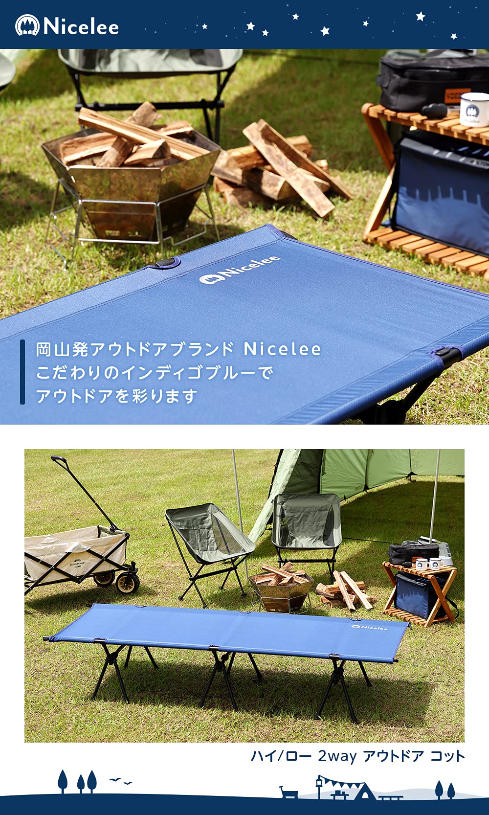 Amazon | 【岡山ブランド】ナイスリー (Nicelee) インディゴブルー