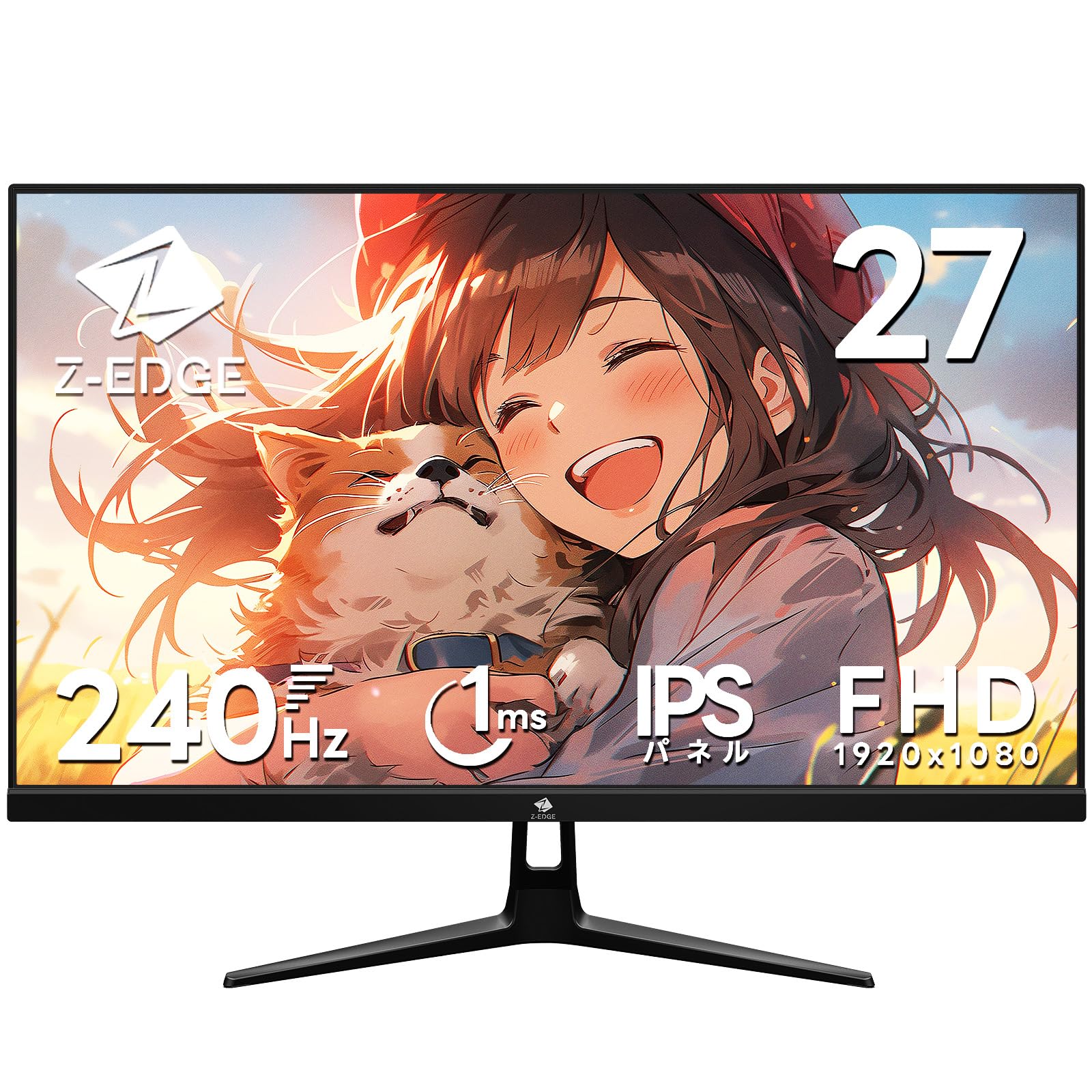 Amazon.co.jp: Z Z-Edge(ゼロエッジ) ゲーミングモニター 27型 240Hz