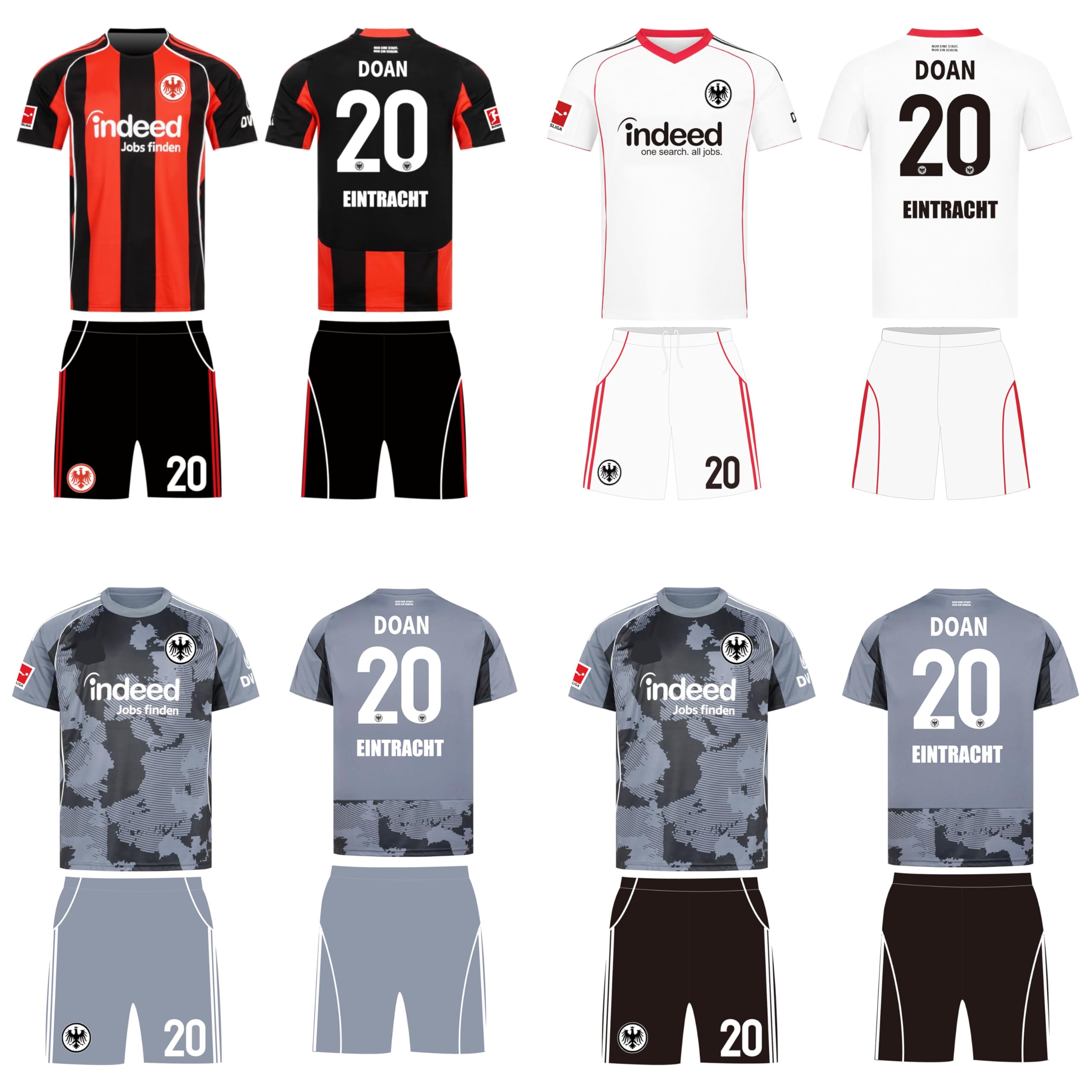 Amazon.co.jp: フランクフルトアウェイ サッカーユニフォーム 堂安仕様