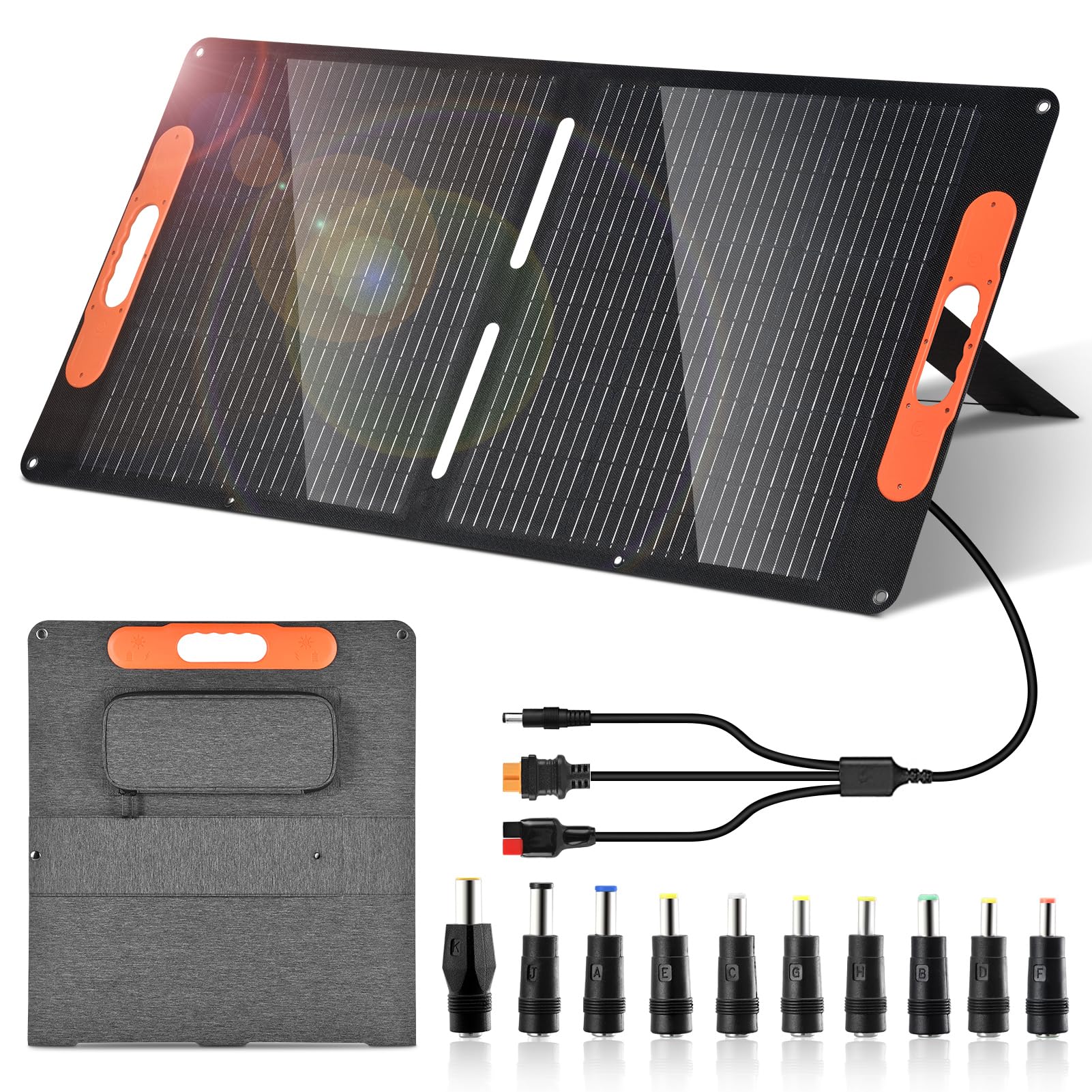 Amazon.co.jp: OTOUCH ソーラーパネル 100W 20V 折りたたみ式 ソーラー