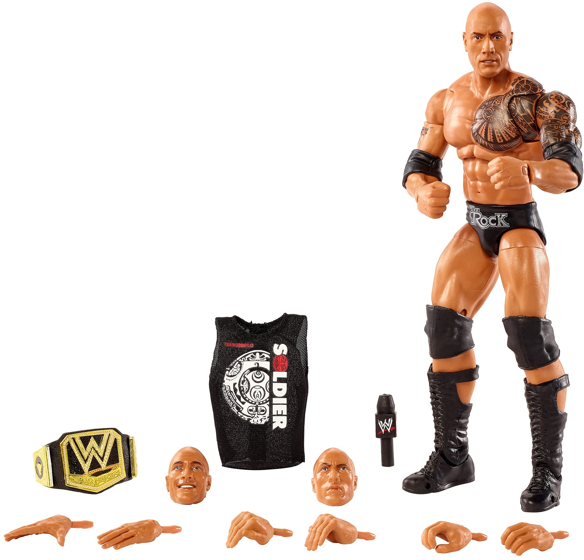 Amazon.com: WWE Ultimate Edition The Rock Action Figure with