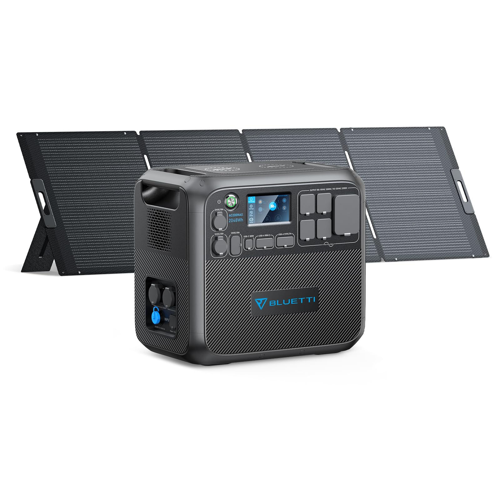 Amazon.co.jp: BLUETTI ポータブル電源 ソーラーパネルセット AC200MAX