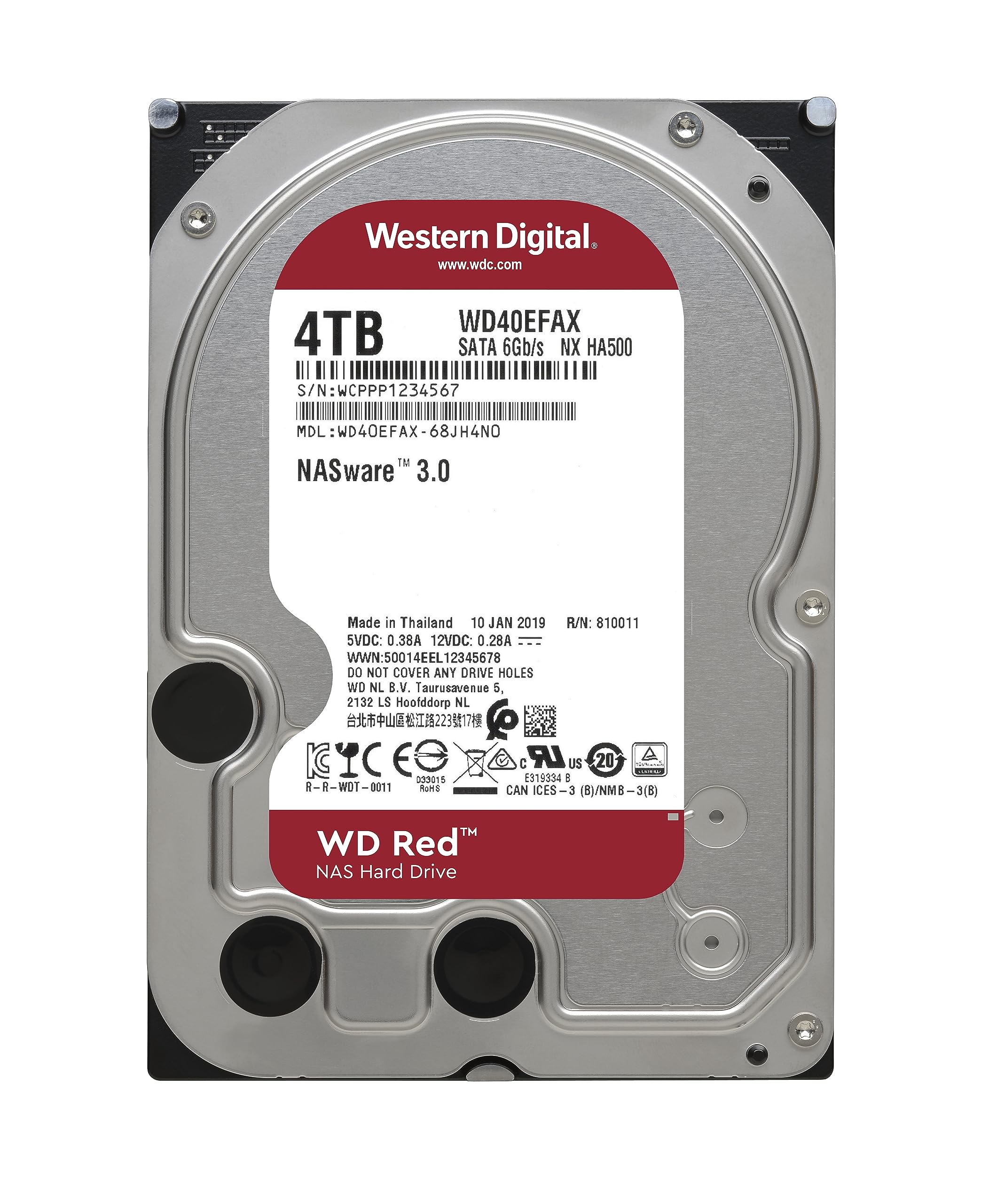 Amazon | WD40EFAX [WD Red（4TB 3.5インチ SATA 6G 5400rpm 256MB