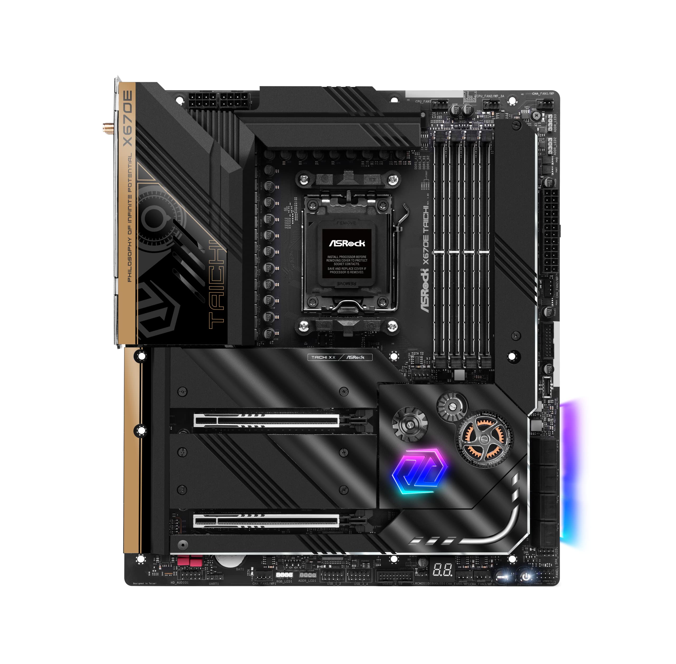 Asrock Motherboard X670E Taichi Amd Ryzen 7000 Series Cpu Socket
