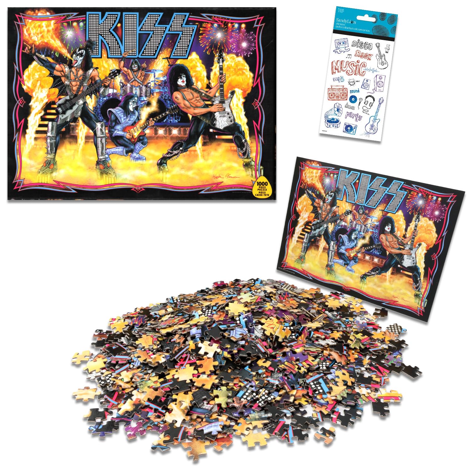 Amazon.com: 1000 Piece Kiss Puzzle for Adults - Bundle with Kiss