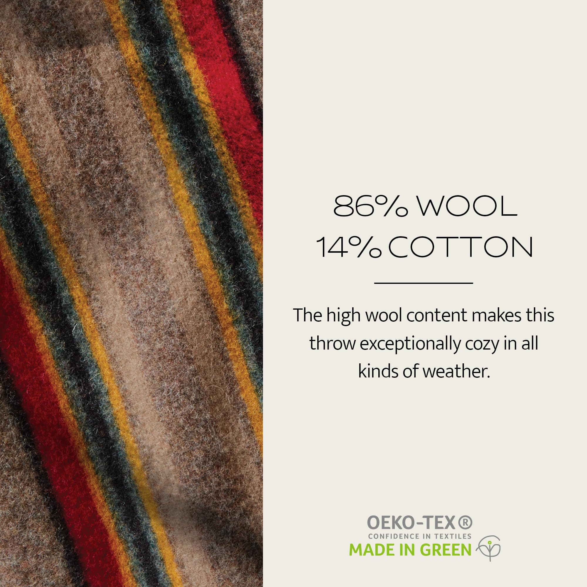 Amazon.co.jp: Pendleton Yakima キャンプブランケット, ミネラル