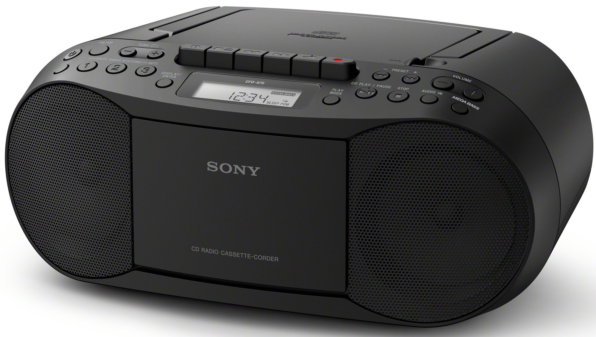 Amazon.com: Sony CFDS70-BLK CD/MP3 Cassette Boombox Home Audio