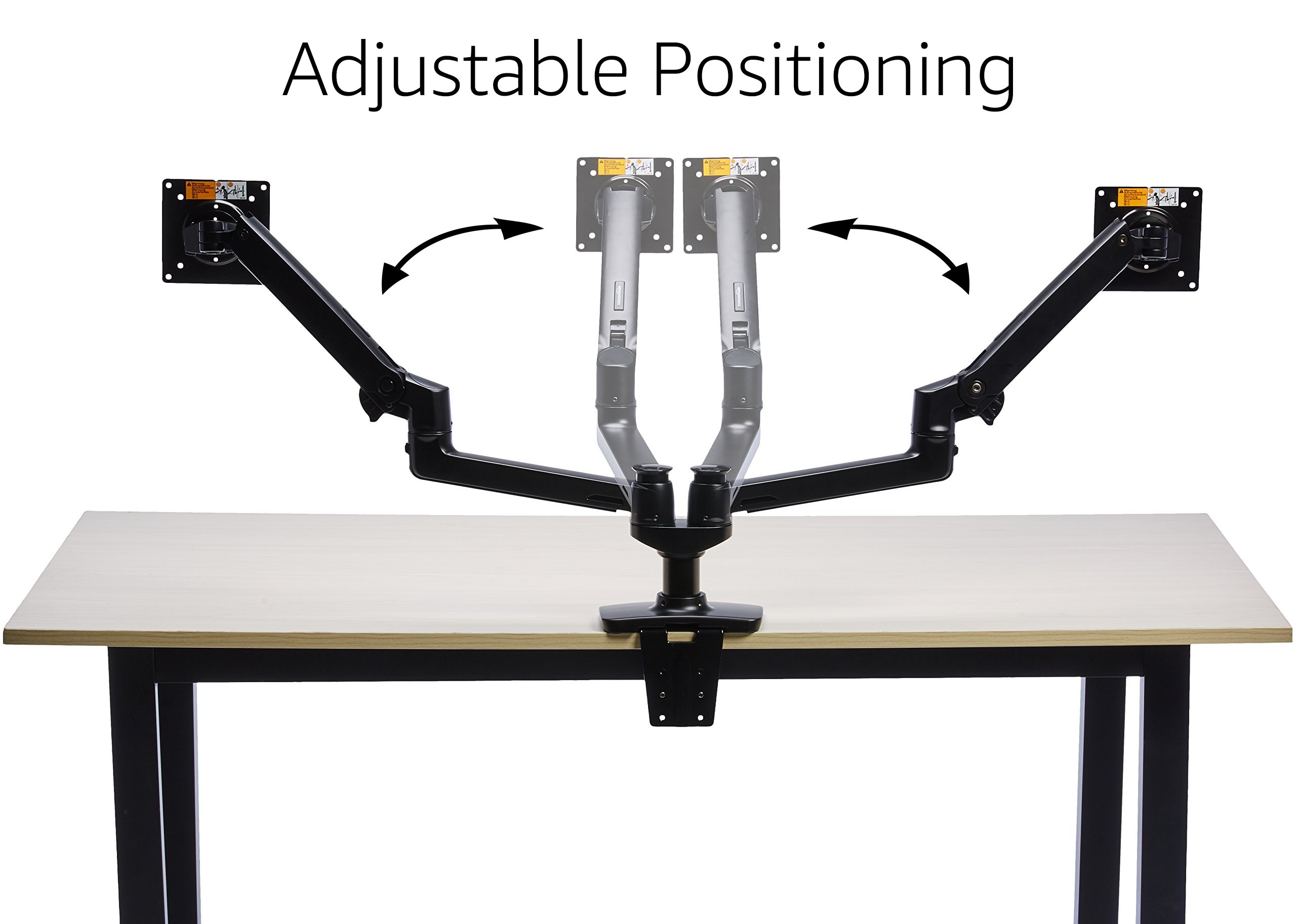 Amazon.co.jp: Amazonベーシック モニターアーム デュアル