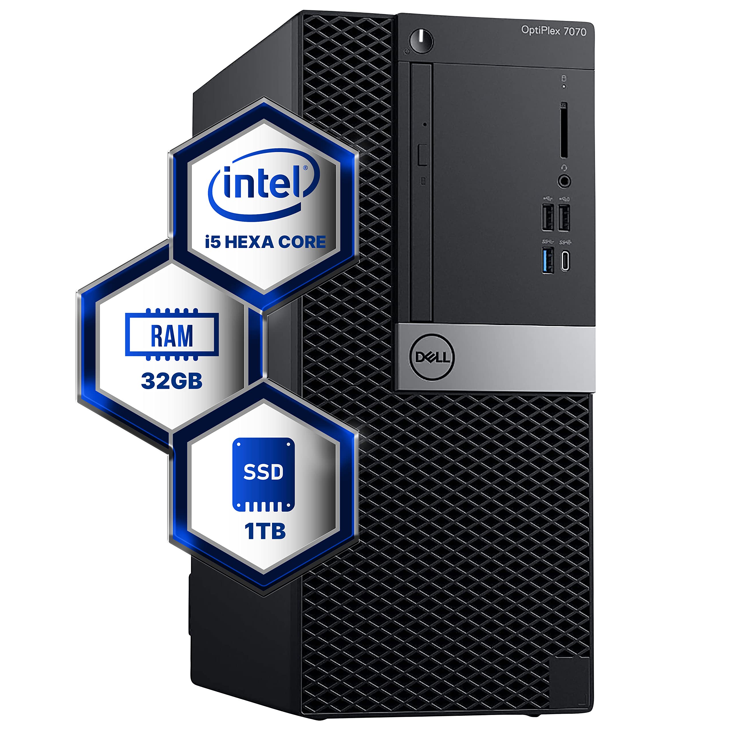 Amazon.com: Dell Optiplex 7070 Tower Desktop Computer | Hexa Core