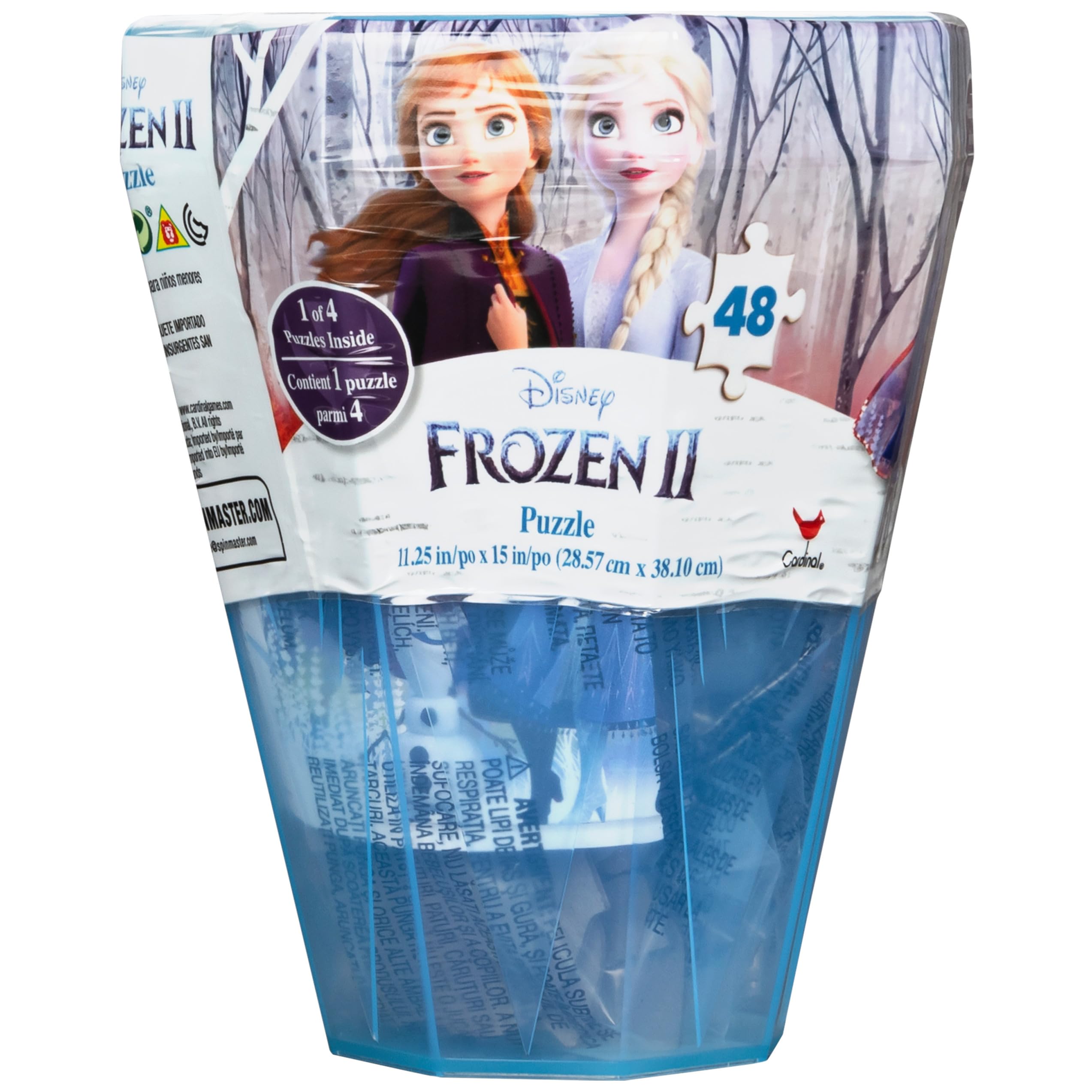 Disney Frozen 2 Surprise Puzzle -48 Piece in Plastic Gem-Shaped