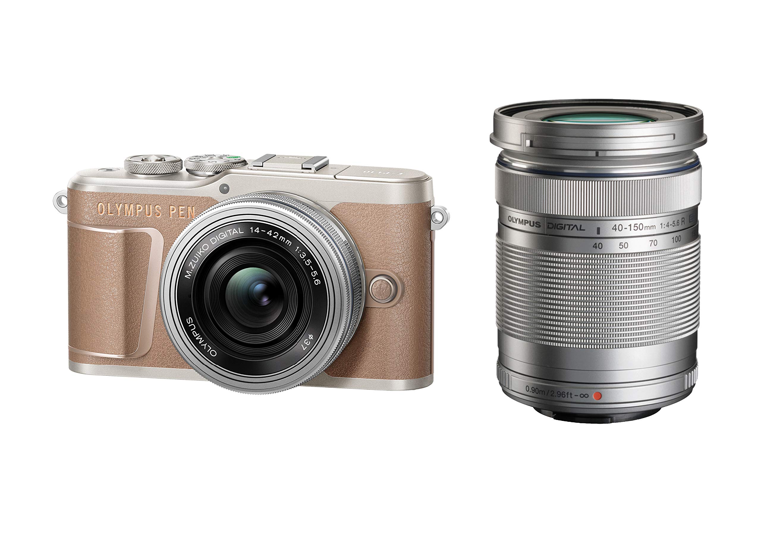 Amazon.co.jp: OLYMPUS PEN E-PL10 EZ Double Zoom Kit, Brown