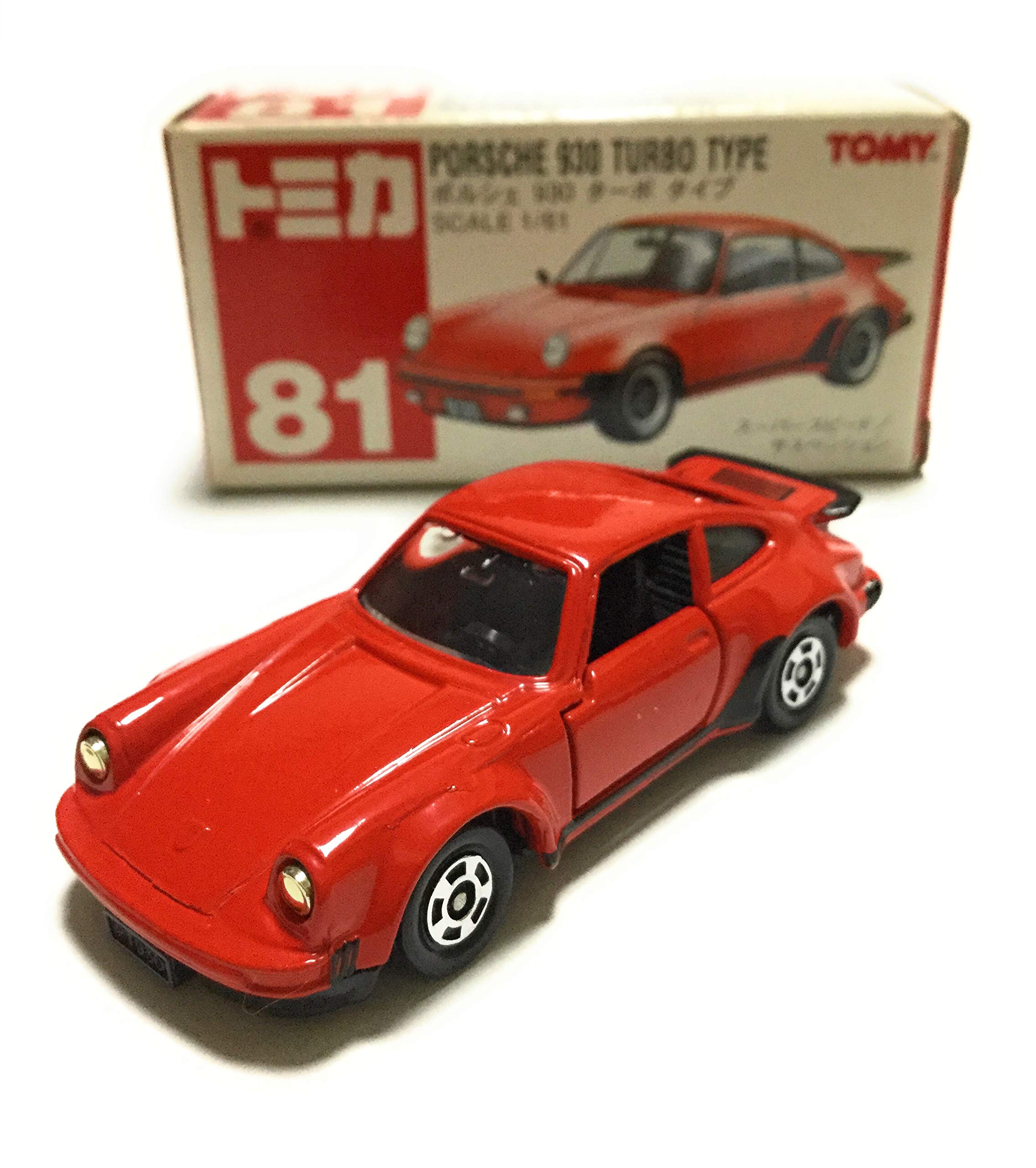 Amazon | トミカ 81 ポルシェ 930 ターボタイプ 赤TOMYロゴ トミカは赤