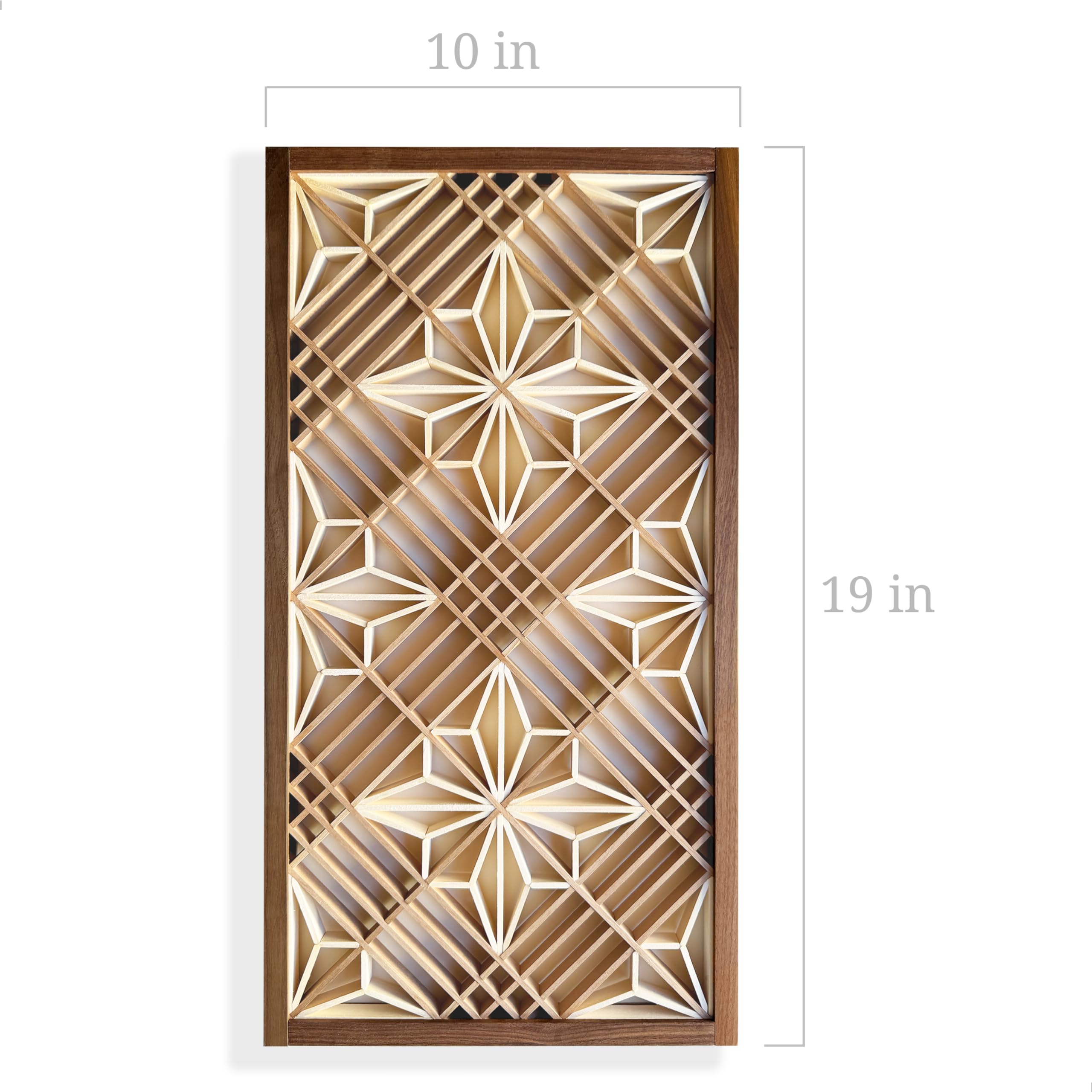 Amazon.com: Hinoki Woodworks Kumiko DIY Kit Kakuasa-no-ha Pattern