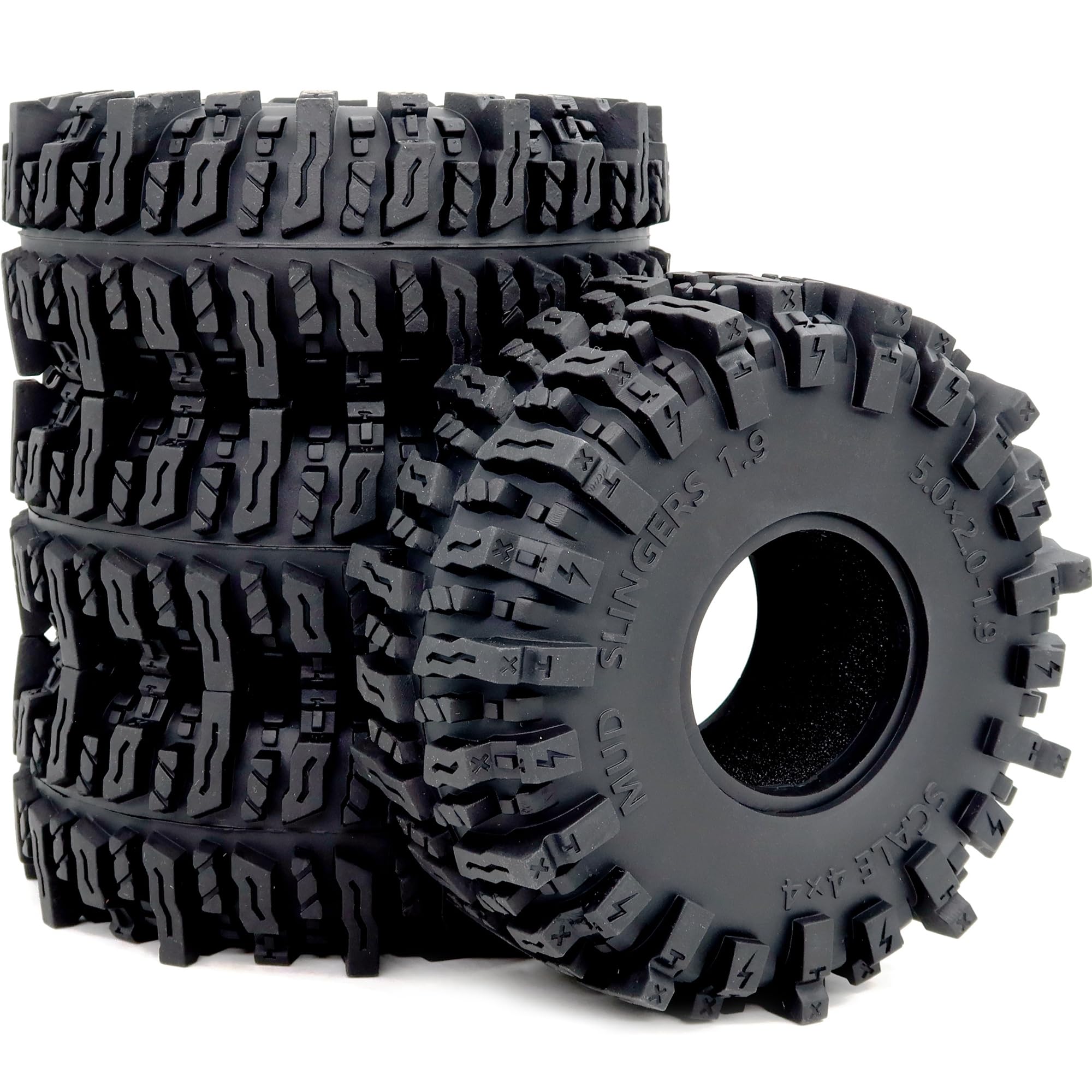 Amazon.com: HOBBYSOUL 5.0'' Tall RC 1.9 Crawler Tires Soft Sticky