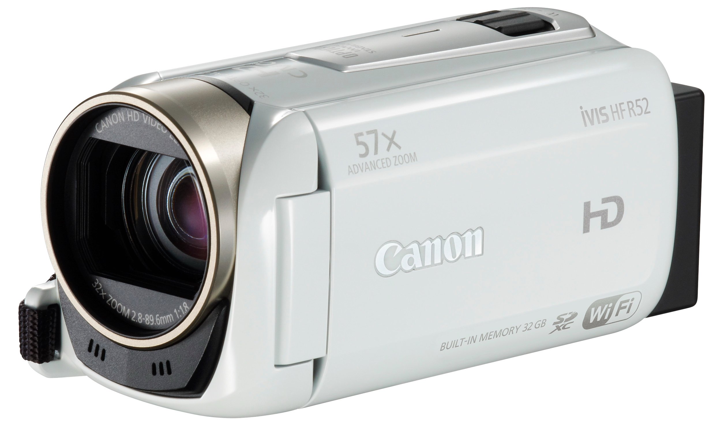 Amazon | Canon デジタルビデオカメラ iVIS HF R52 ホワイト 光学32倍