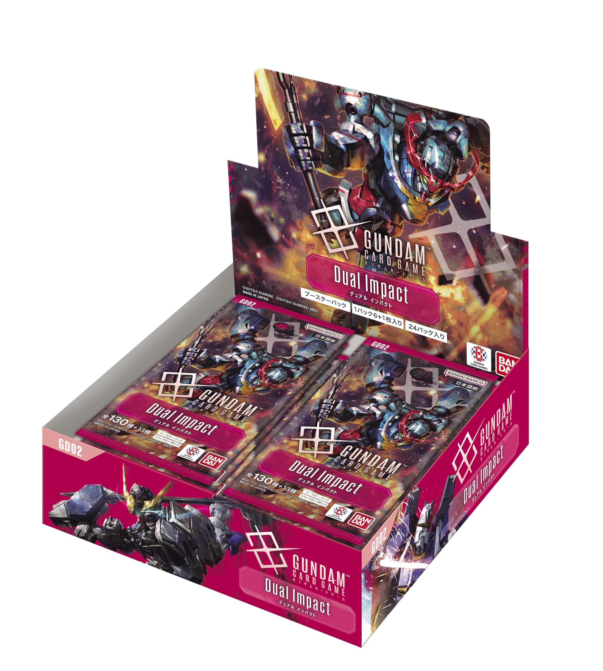 Amazon.com: BANDAI Gundam Card Game Booster Pack, Dual Impact