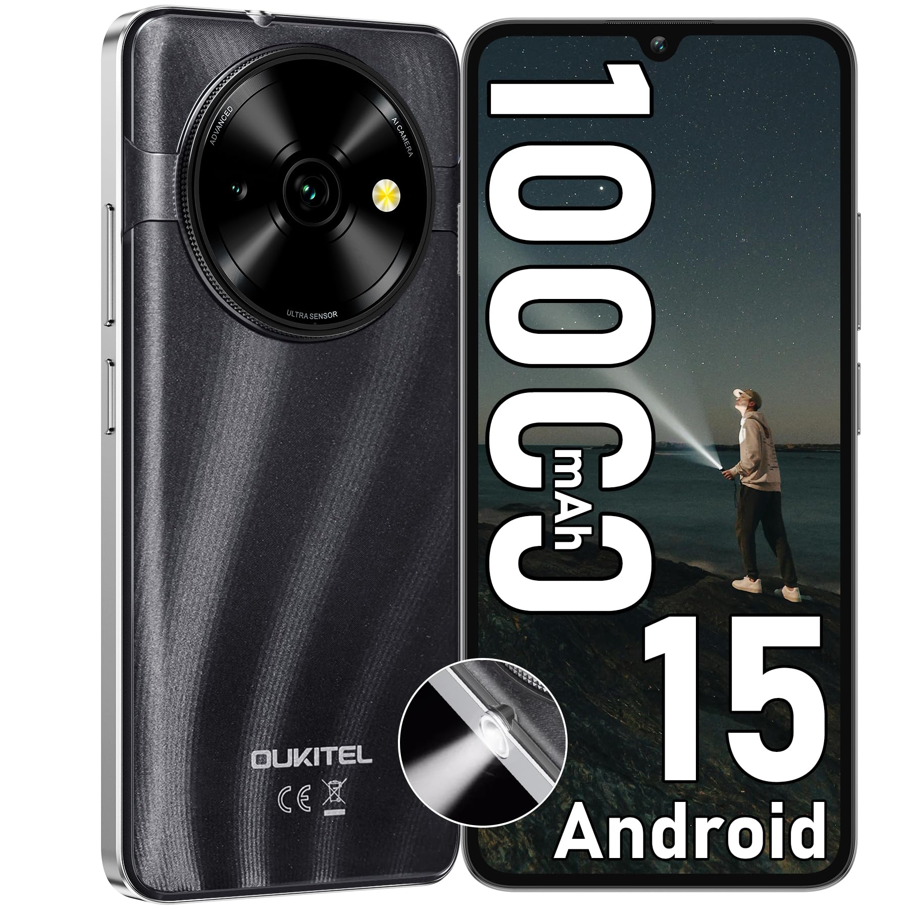 Amazon.com: OUKITEL C59 Android 15 Cell Phone Unlocked 2025