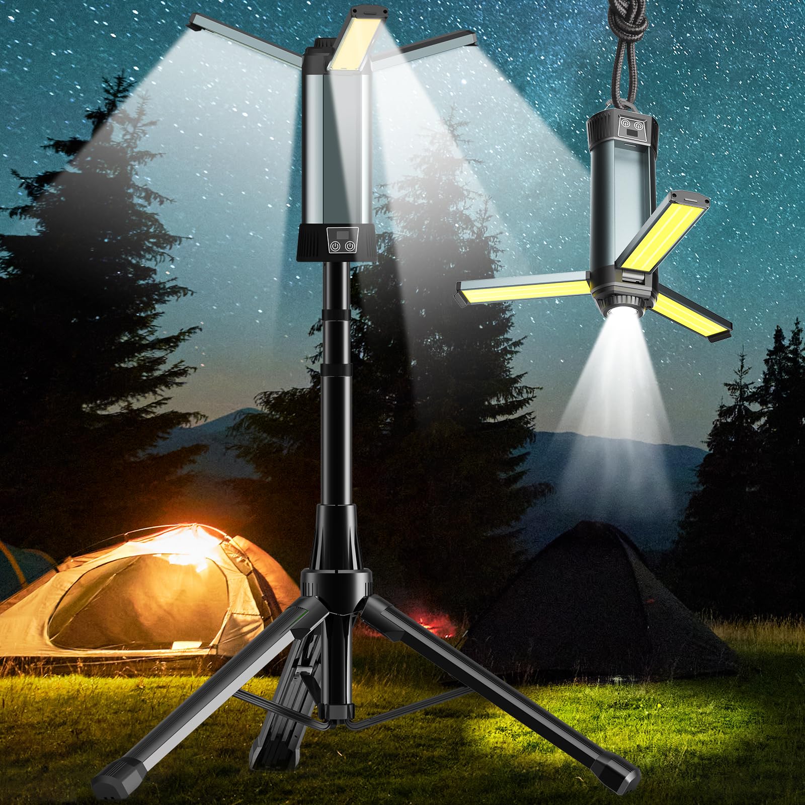 Amazon.co.jp: MORSEN LED投光器 充電式 作業灯 200W 投光器 led 屋外