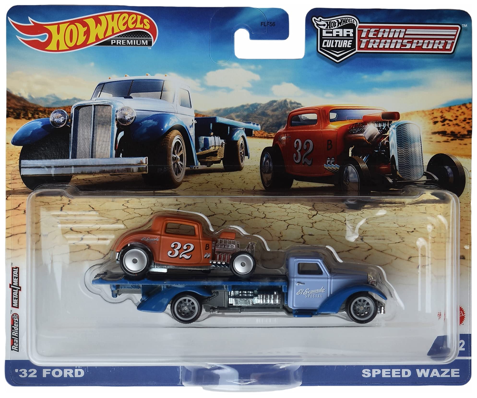 Amazon.com: Hot Wheels Team Transport '32 Ford, Speed Waze #32
