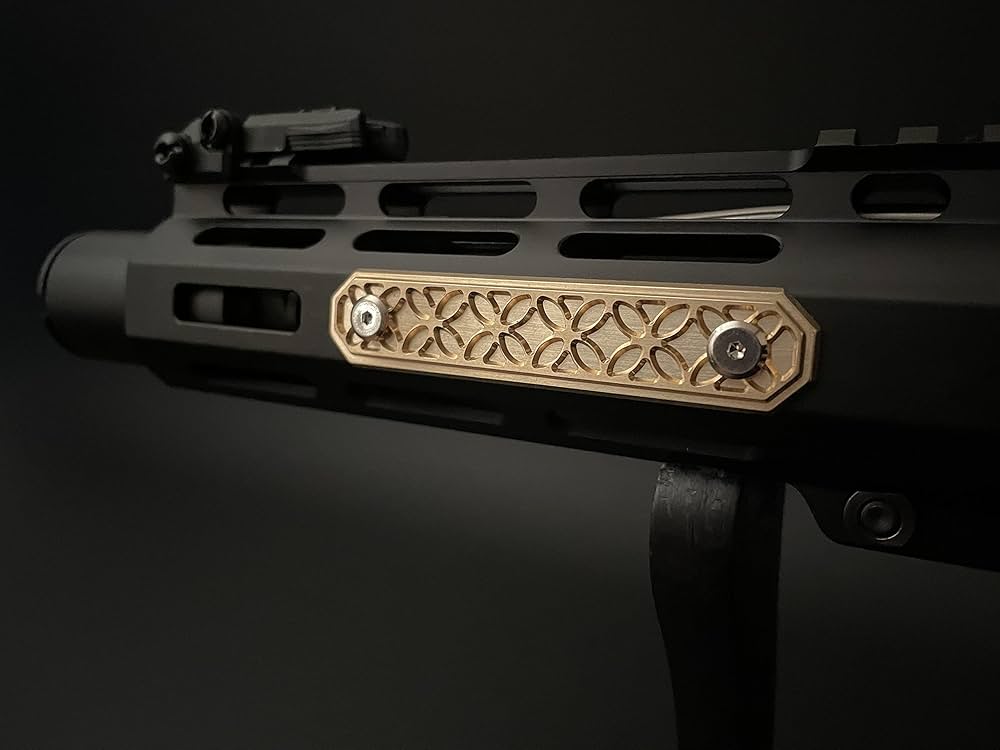 Amazon.co.jp: 真鍮製レールカバー ハンドガード用 M-LOK対応 日本製