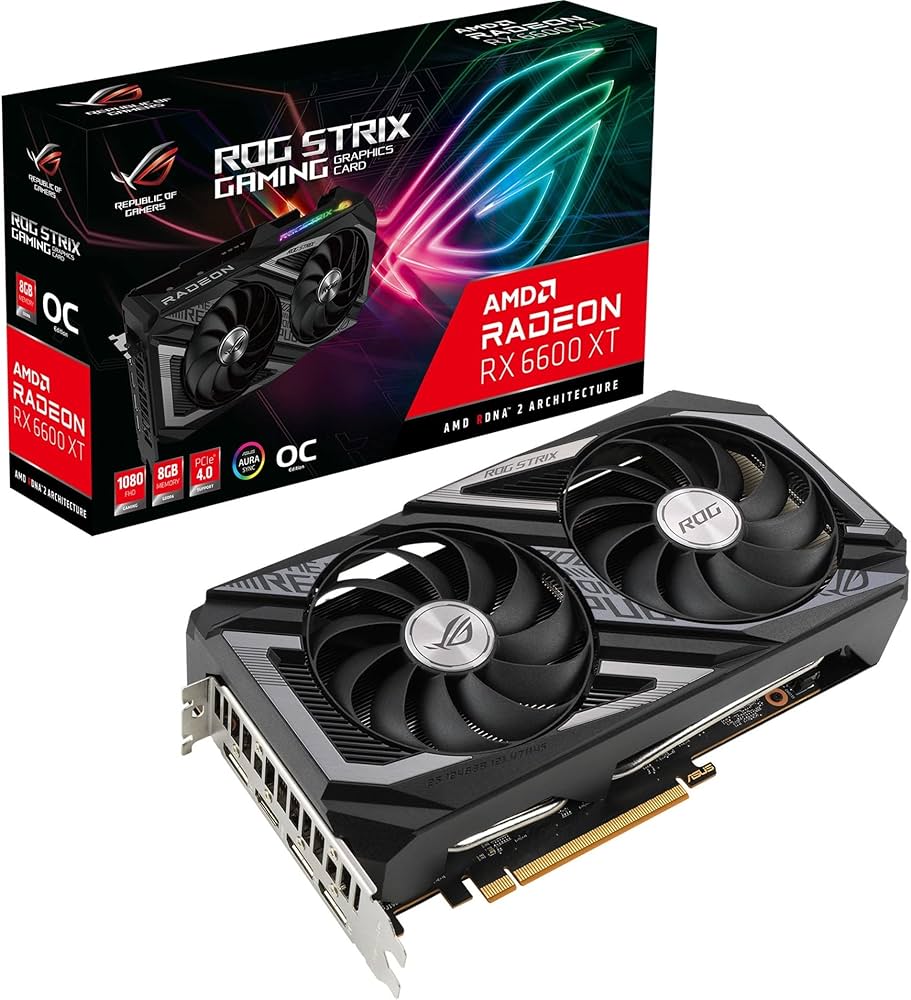 Amazon | ASUS ROG Strix AMD Radeon RX 6600 XT OC Edition ゲーム用