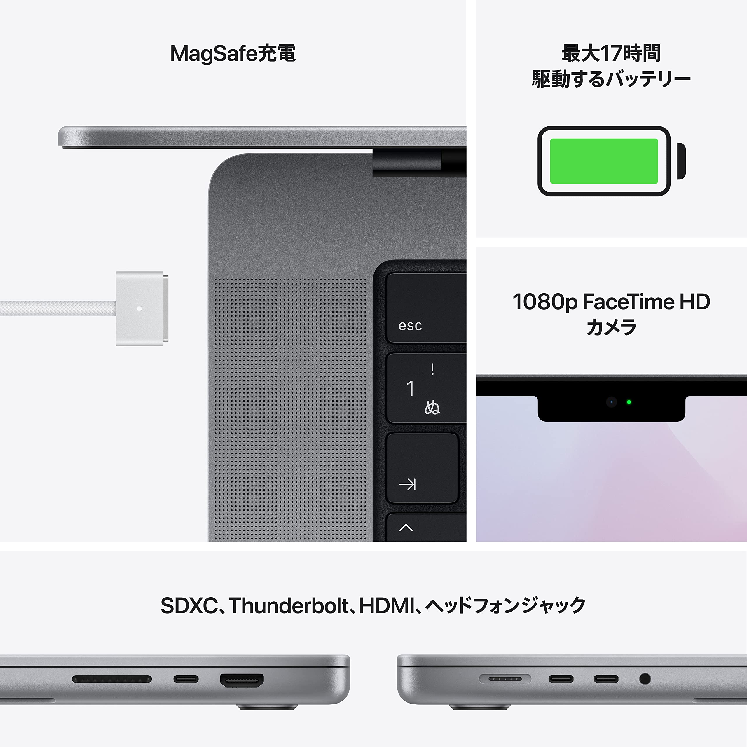 Amazon.co.jp: 【整備済み品】Apple MacBook Pro 2021 (14インチ,32GB