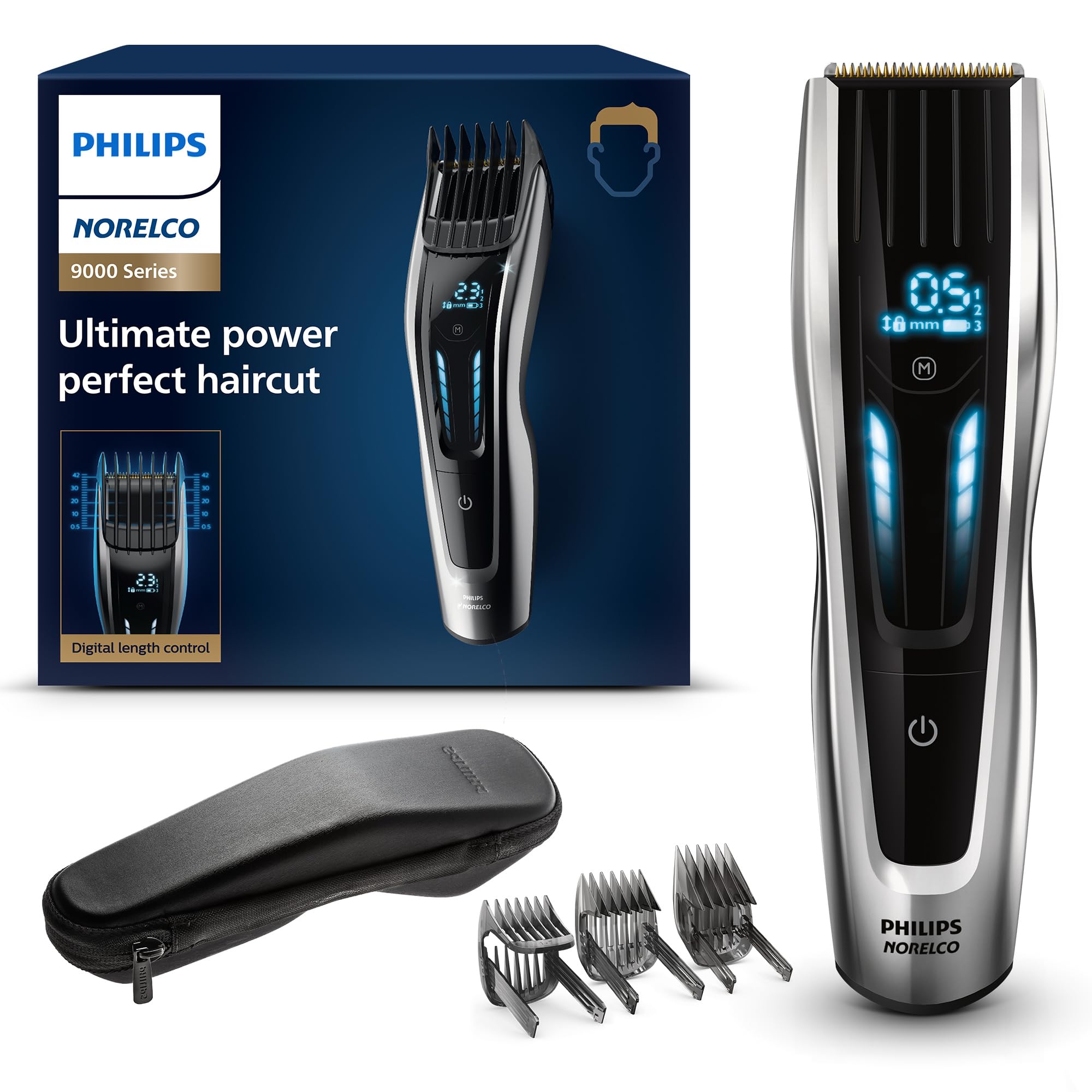 Amazon.com: Norelco Philips Hair Clipper 9000 Series, Hair Trimmer