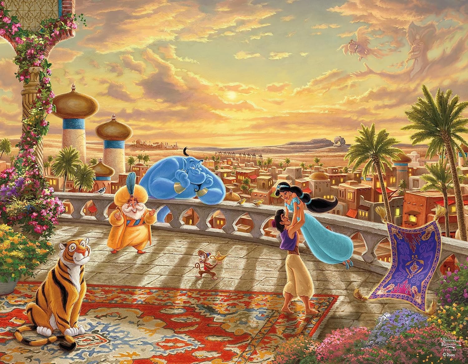 Amazon | Ceaco トーマス・キンケード ディズニープリンセス 4パック