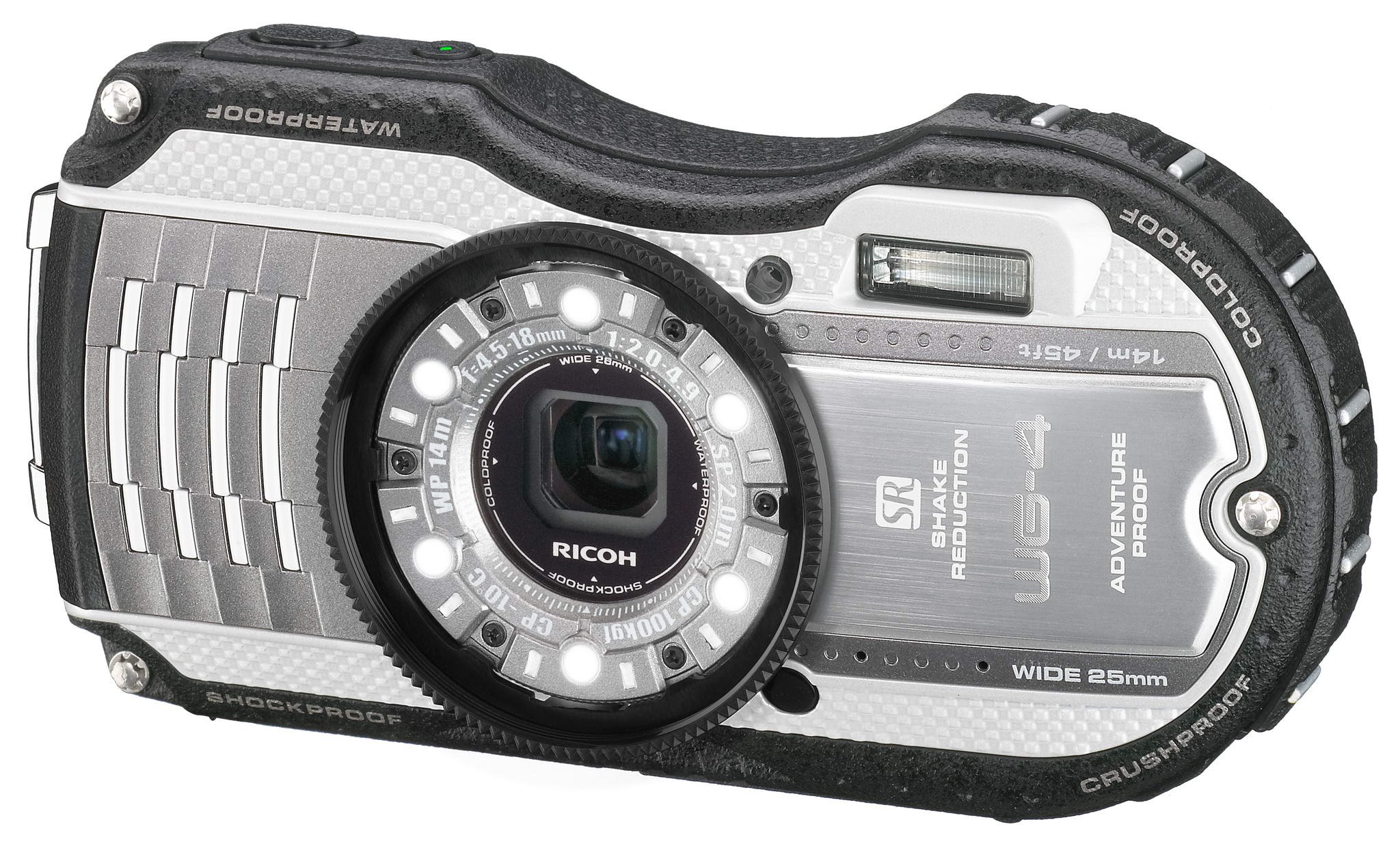 Amazon | RICOH 防水デジタルカメラ RICOH WG-4 シルバー 防水14m耐