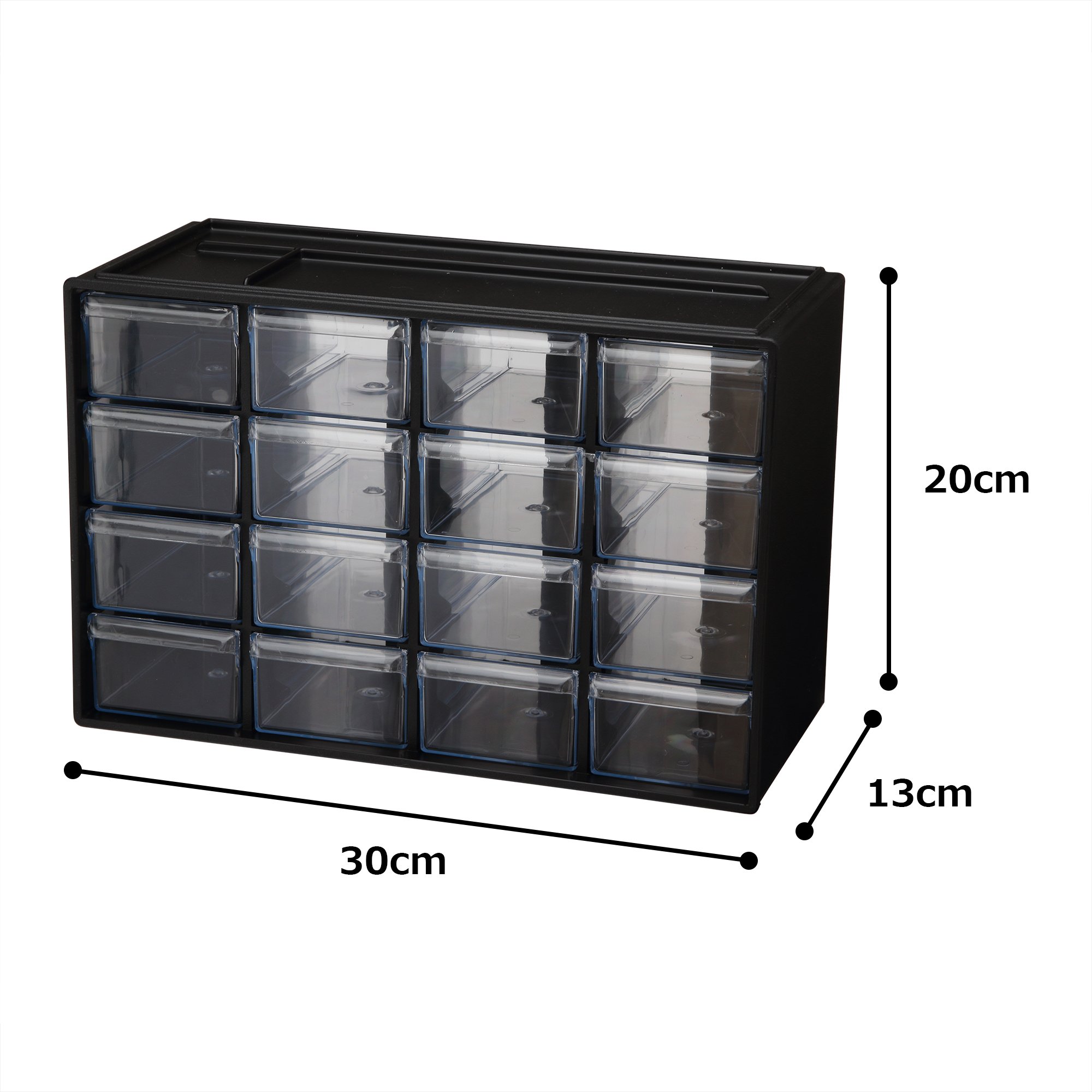 Amazon | アイリスオーヤマ パーツキャビネット ブラック PC-30