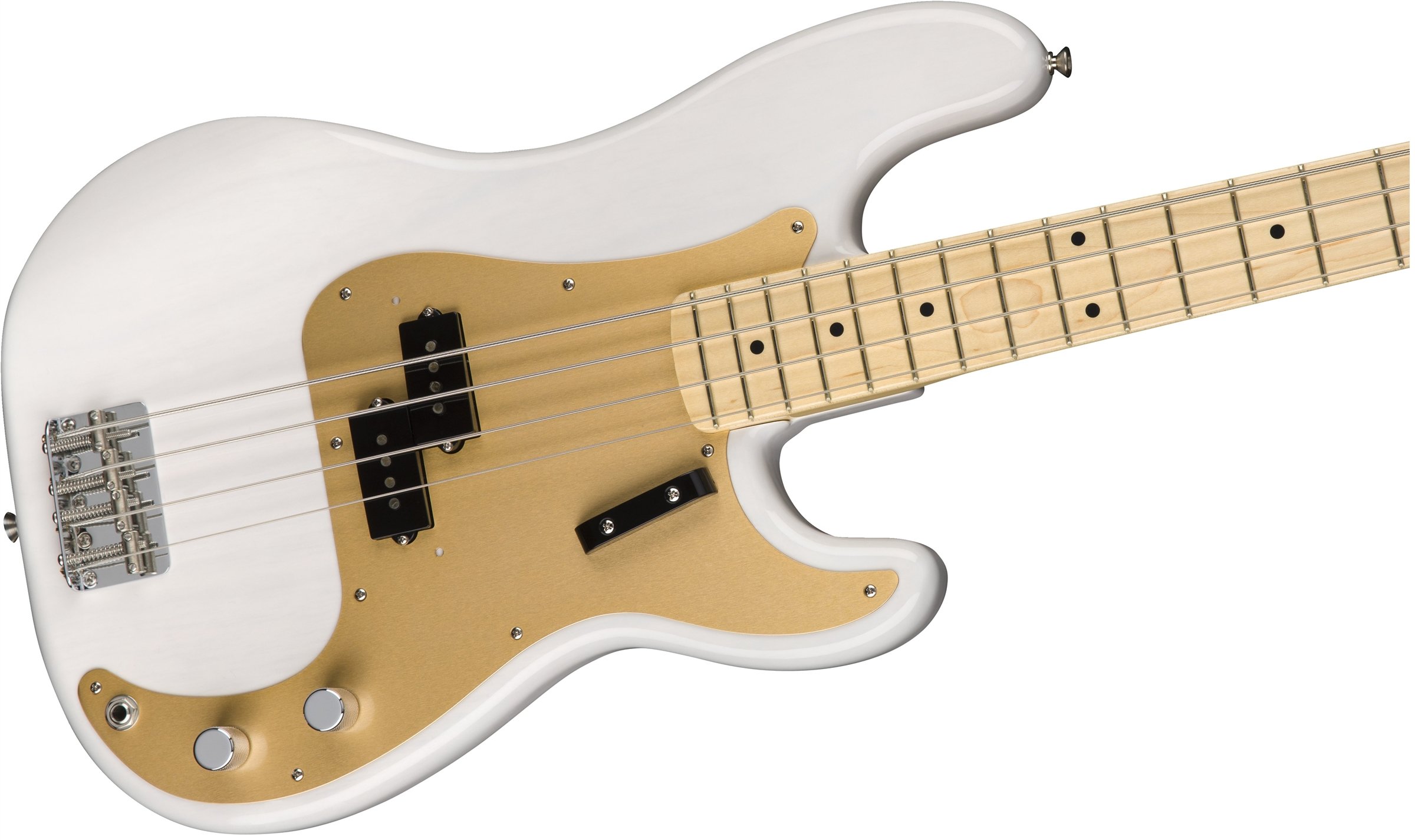 Amazon.com: Fender 57 Precision Bass - (10-Hole) Gold Anodized, 1