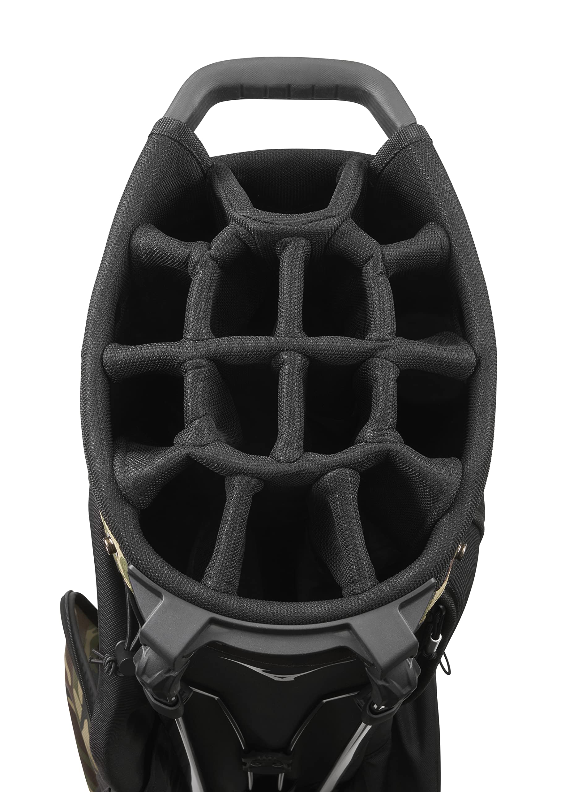 Amazon | ミズノ 14WAY ハイブリッドスタンドバッグ ウッドランド迷彩