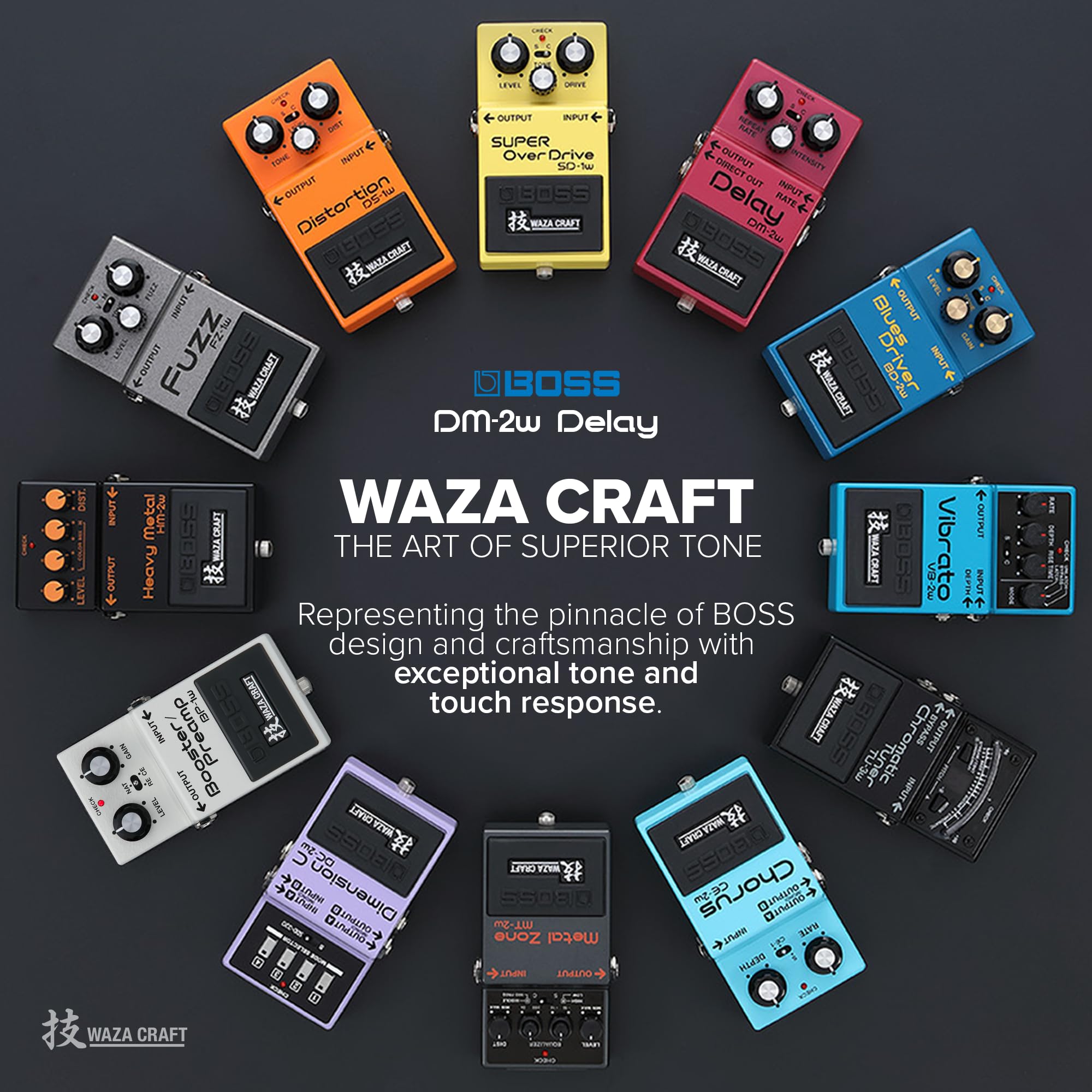 Amazon.com: Boss DM-2W Delay Waza Craft Guitar Effects Pedal