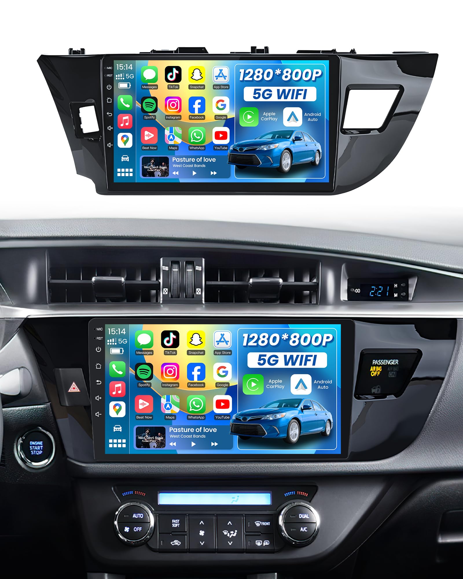 Amazon.com: 4 Core + 64G ROM Car Radio for Toyota Corolla 2014