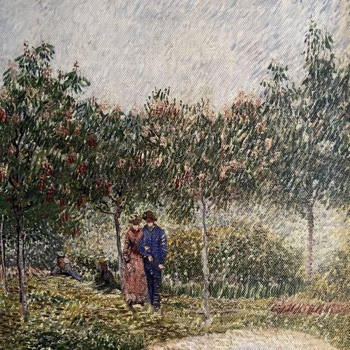 Amazon.co.jp: プリントアート ゴッホ サンピエール広場を散歩する恋人