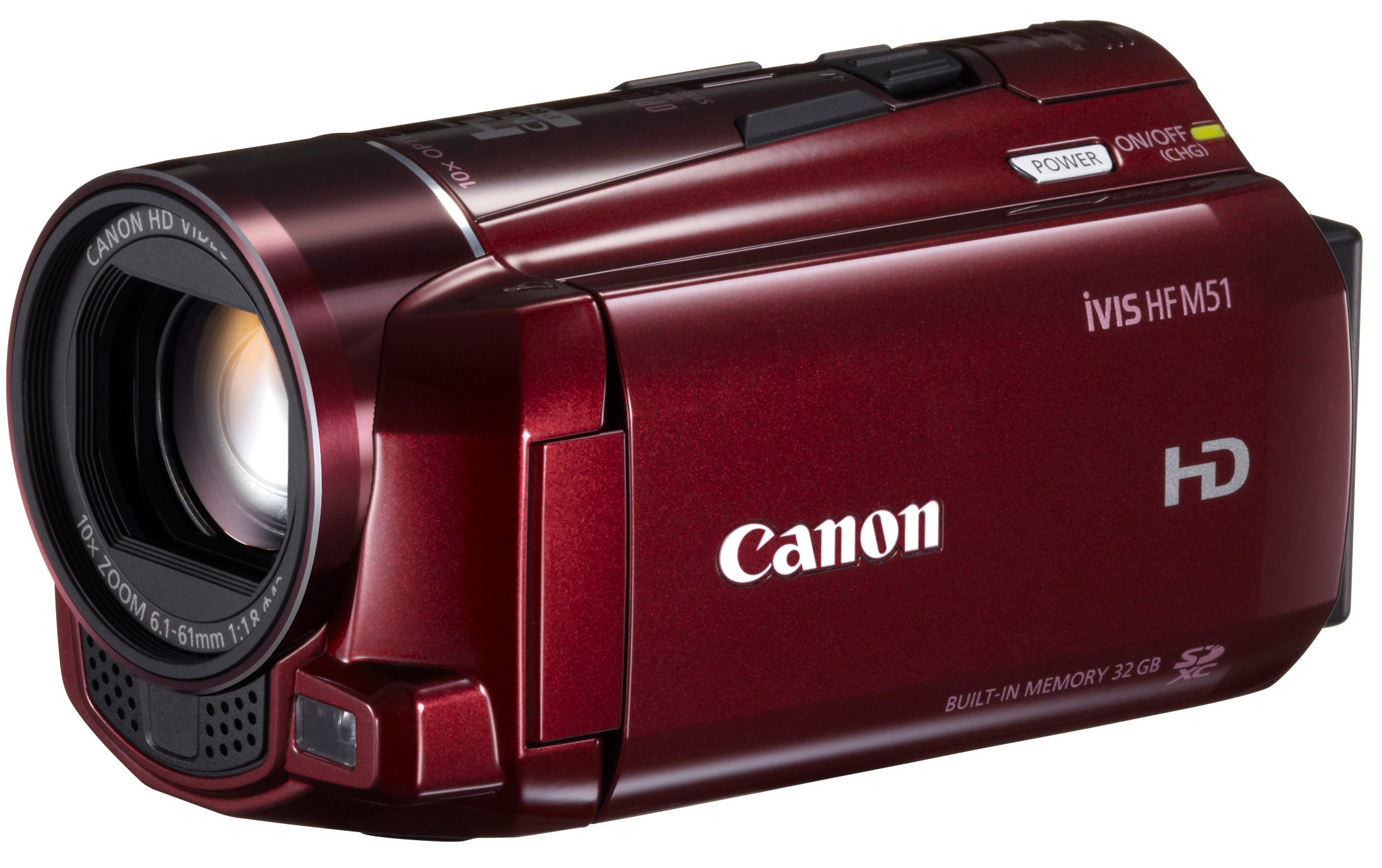 Amazon.co.jp: Canon Digital Video Camera iVIS HF M51 Red 10x