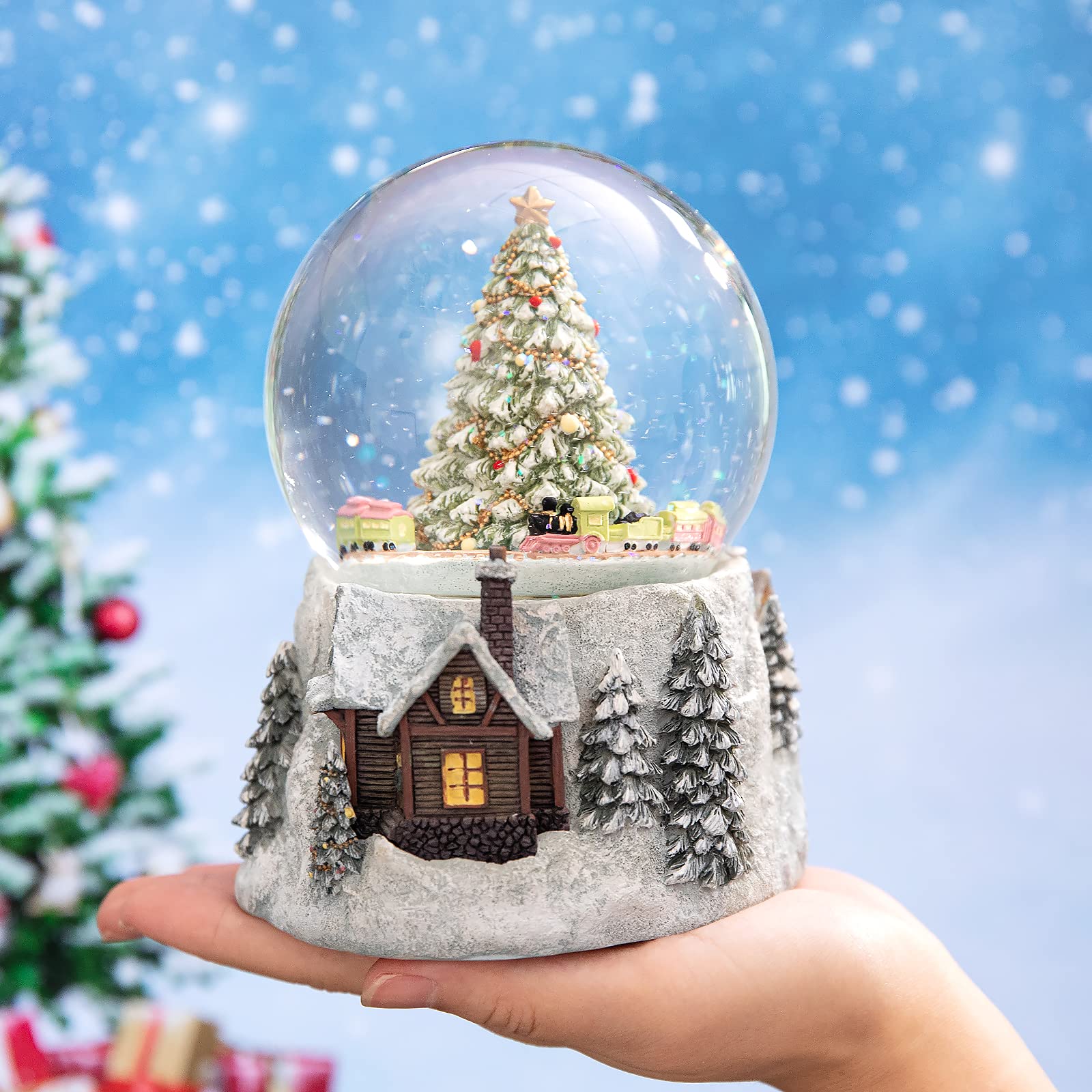 スノードーム││タイムズスクエアとクリスマスツリー│121 スノー