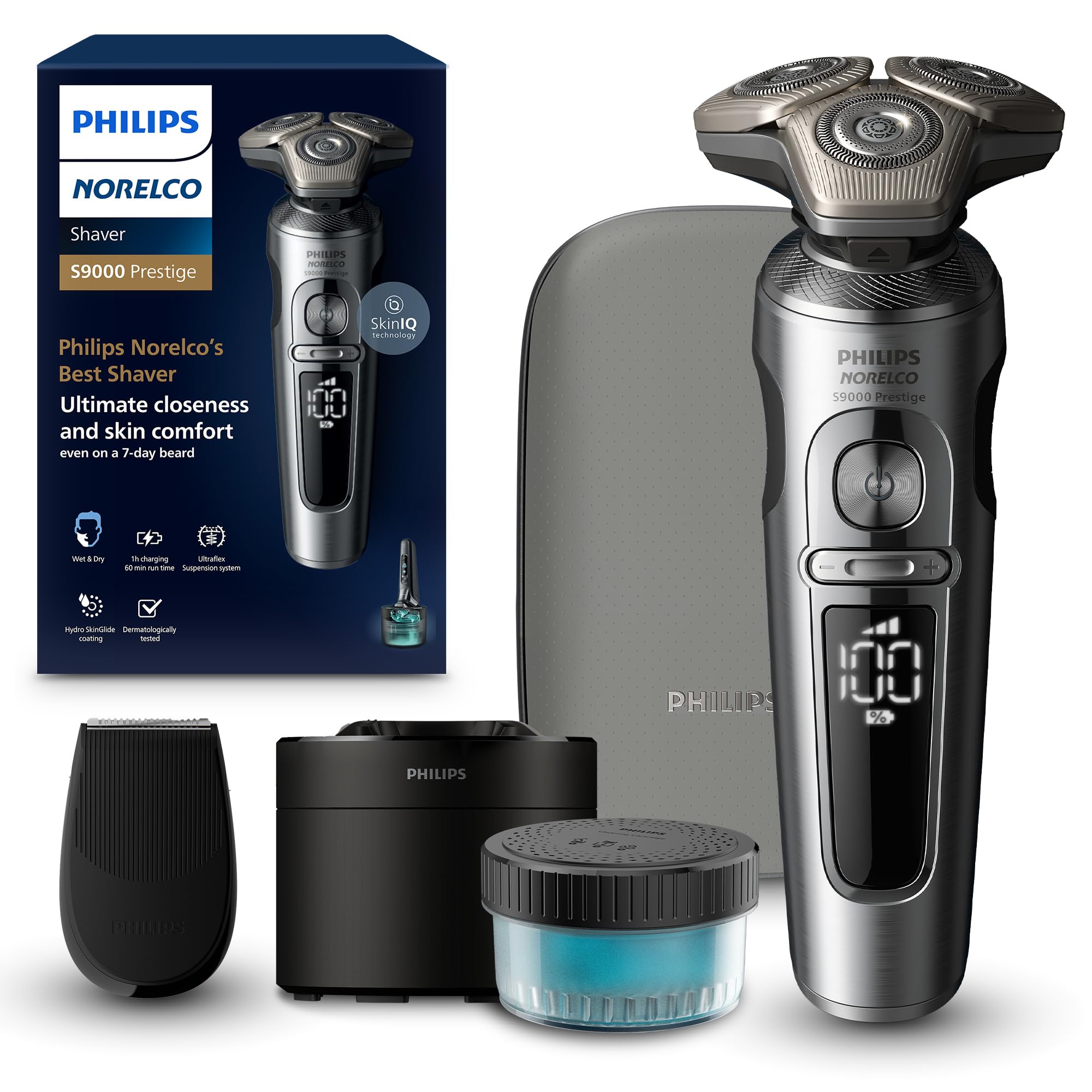 Amazon.com: Philips Norelco S9000 Prestige Rechargeable Wet & Dry