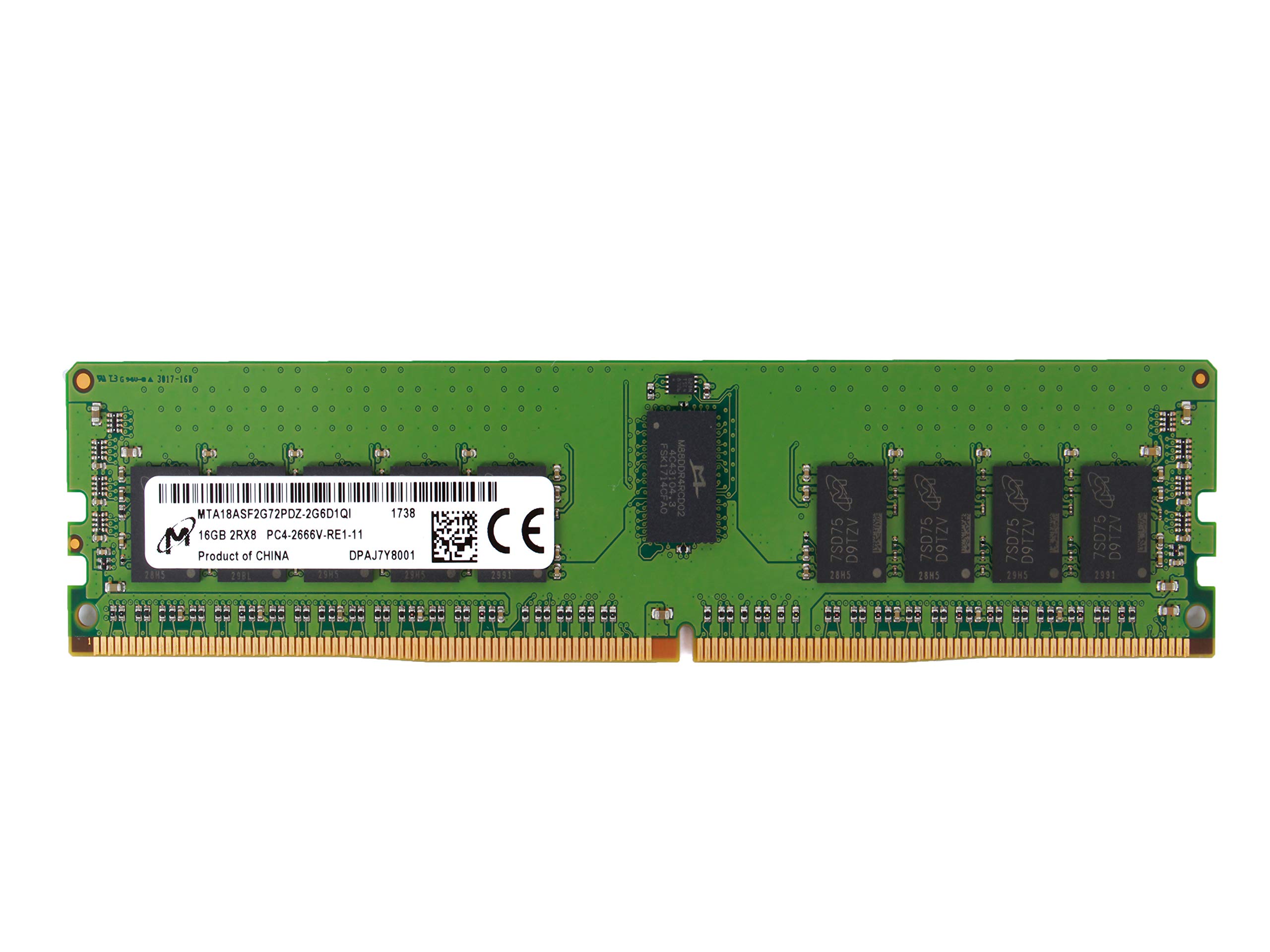 MICRON 16GB PC4-2666V-R Registered ECC 2RX8 Memory RDIMM