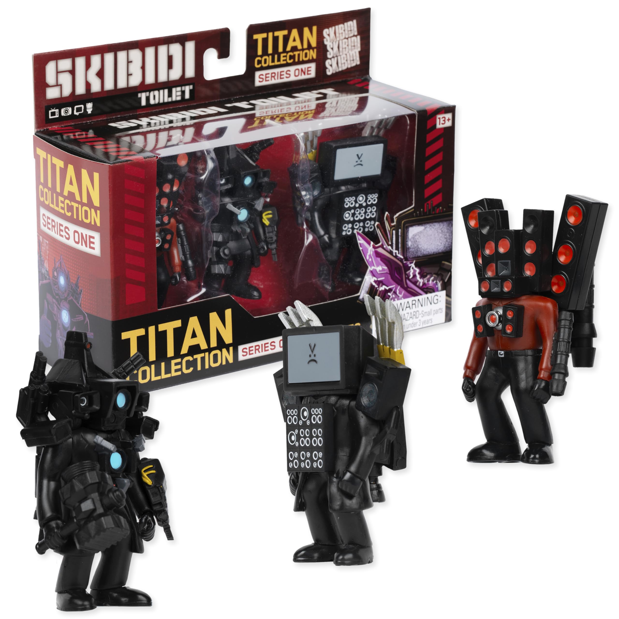 Amazon.com: Skibidi Toilet Titan 3 Pack – All-New Collectibles