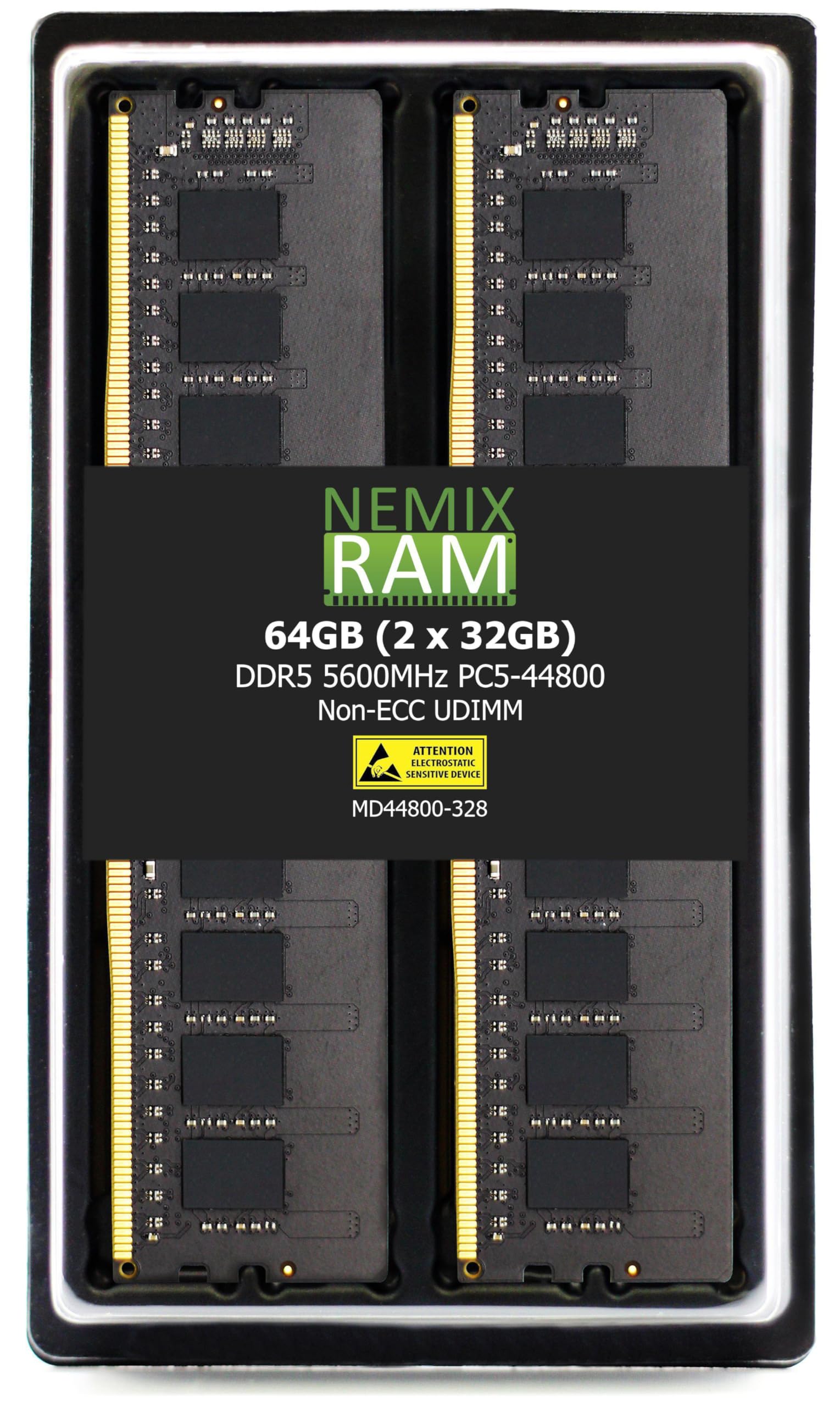 Amazon.co.jp: NEMIX RAM 64GB (2X32GB) DDR5 5600MHZ PC5-44800 2Rx8