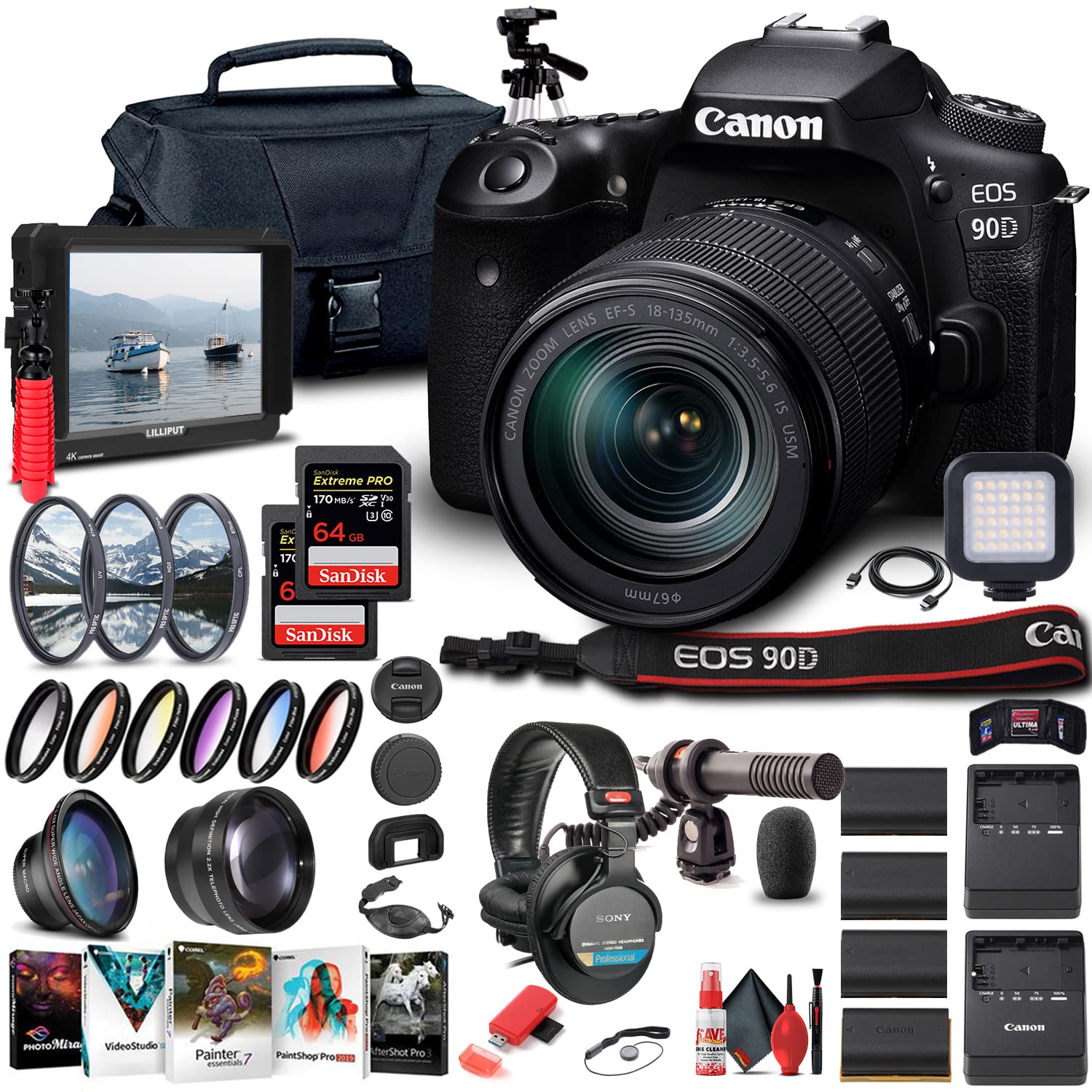 Amazon.com : Canon EOS 90D DSLR Camera with 18-135mm Lens