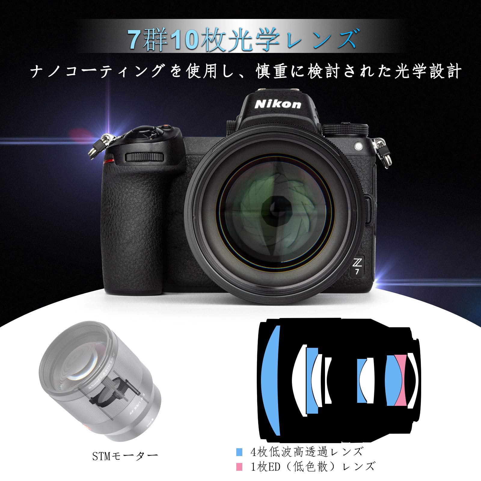 Amazon.co.jp: VILTROX 単焦点レンズ Nikon Zマウント用 AF 85mm F1.8