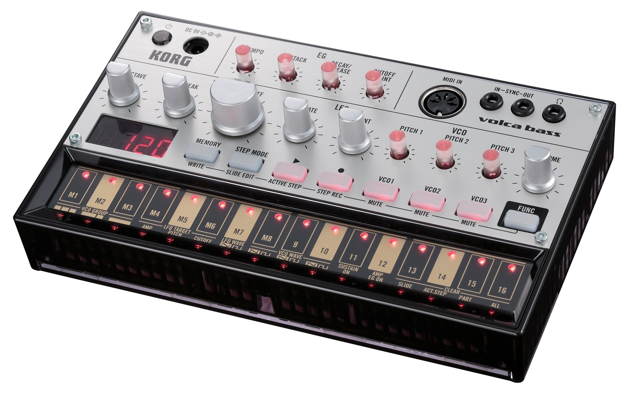 Amazon.co.jp: KORG アナログ ベースマシン volca bass 16ステップ