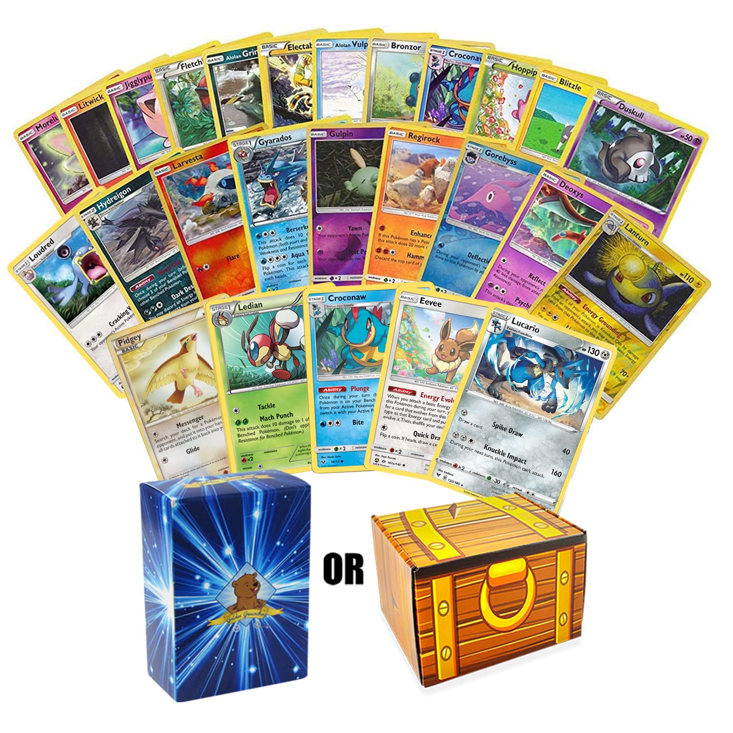 Amazon.co.jp: Golden Groundhog TCG デッキボックス ポケモンカード50